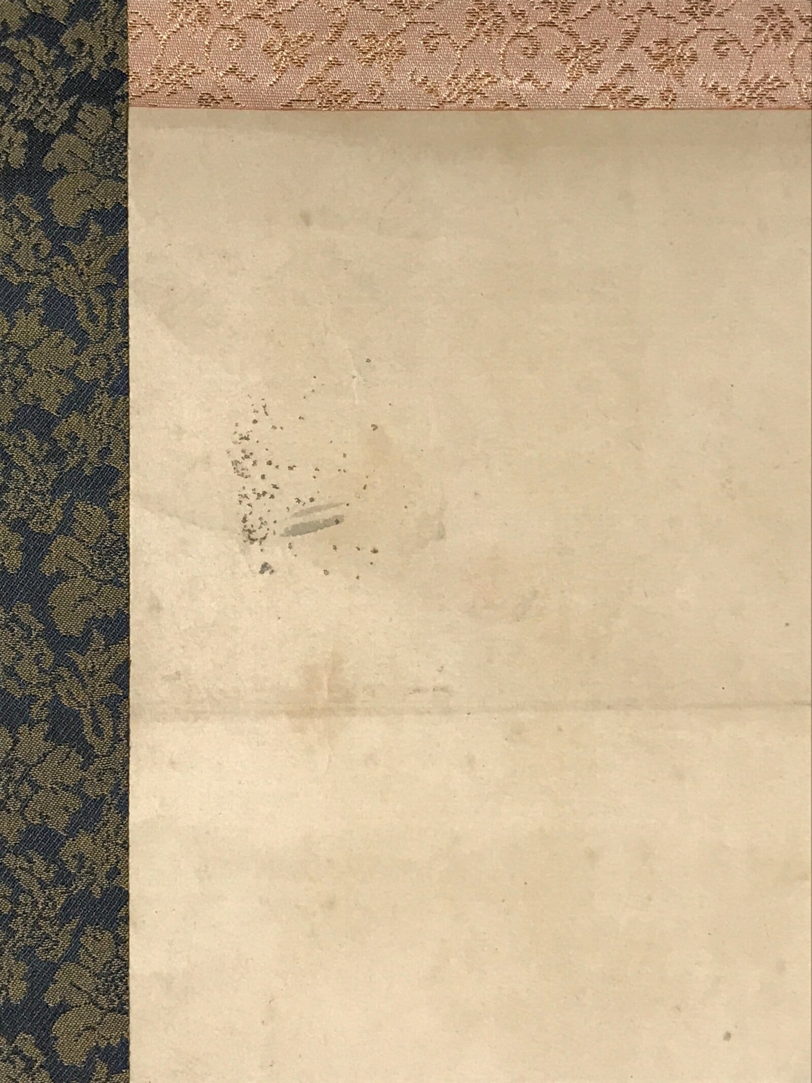 Japanese Hanging Scroll Kakejiku Vtg River Ducks Birds Nature Color KJ123