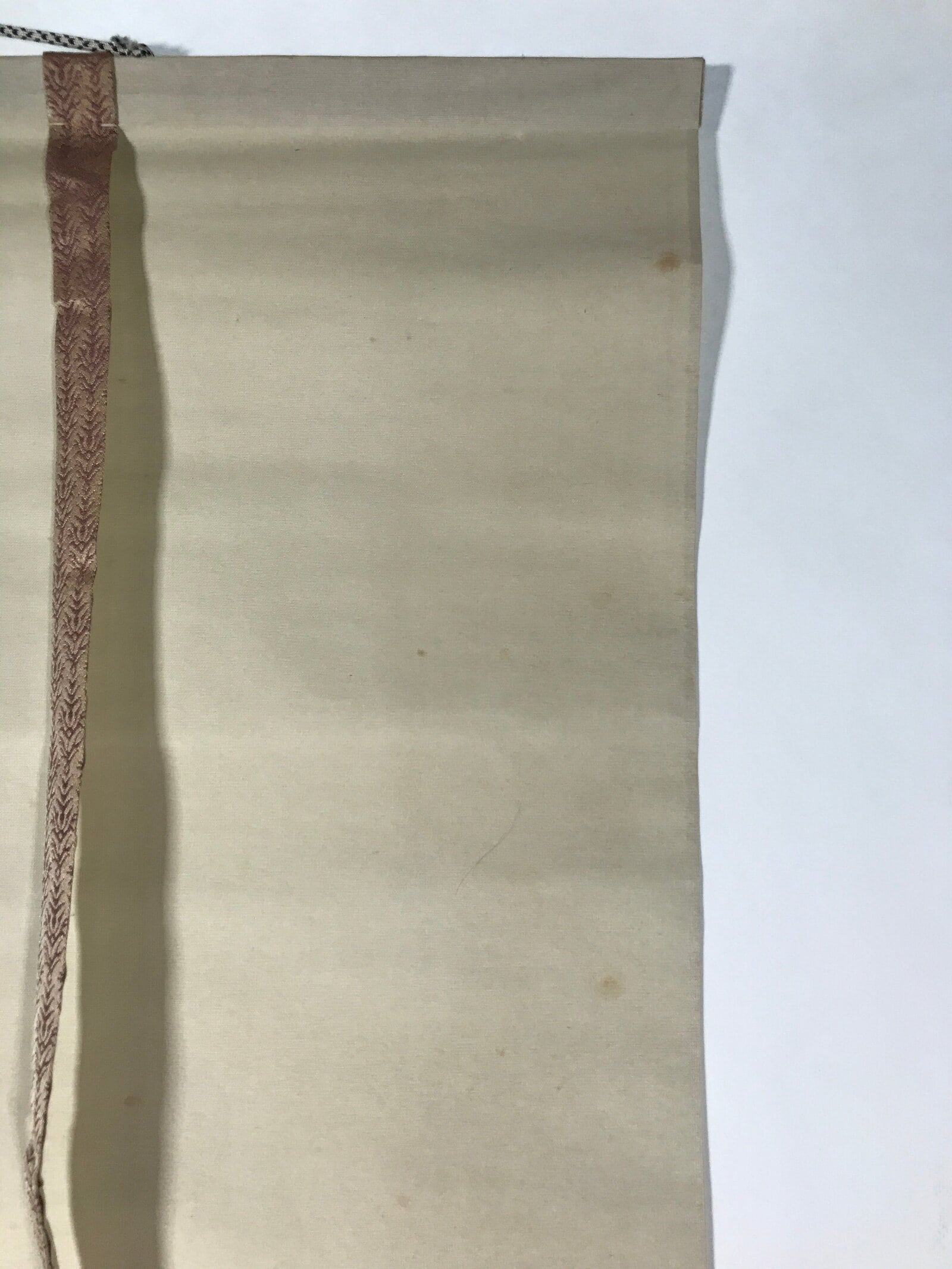 Japanese Hanging Scroll Kakejiku Vtg Samurai Sitting Kimono Sword Color KJ126