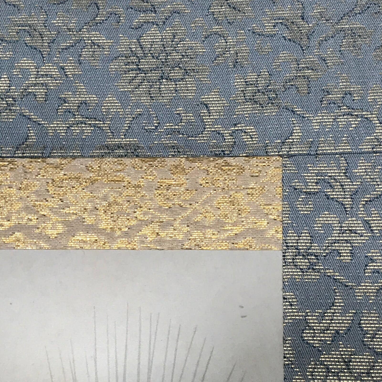 Japanese Hanging Scroll Koi Carps Swimming Red Black Kakejiku Color KJ11