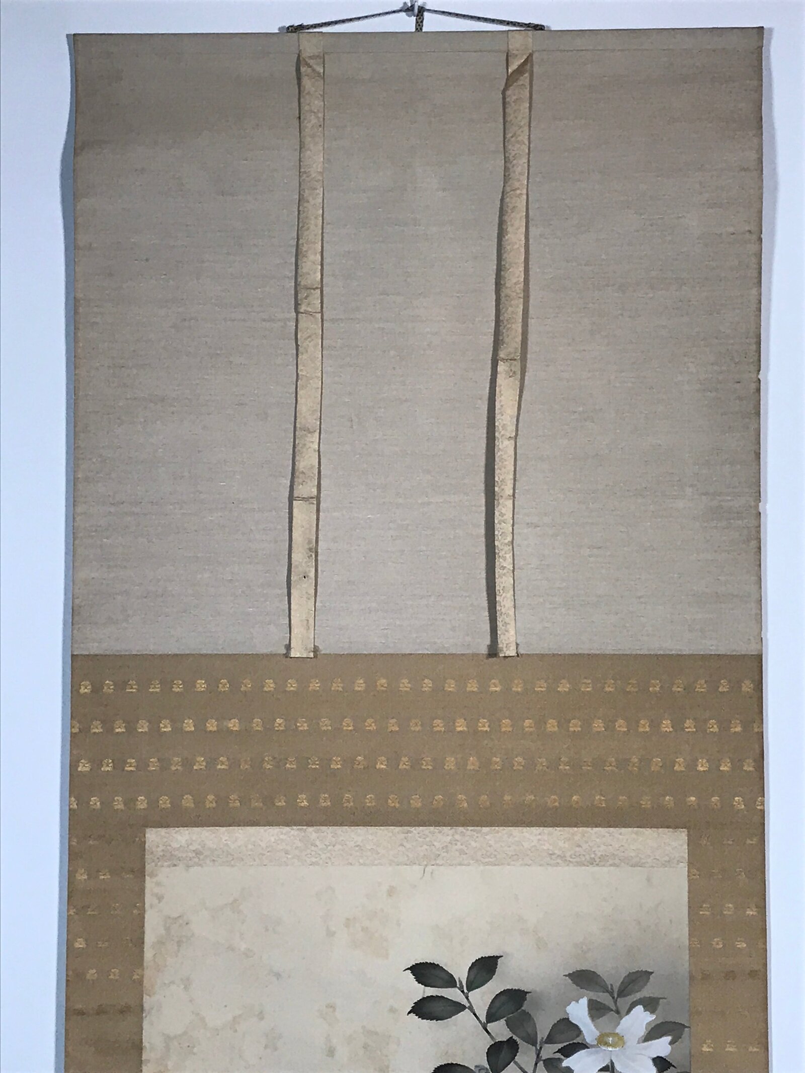 Japanese Hanging Scroll Sparrow Camellia Taigen Yokoyama Kakejiku SC794