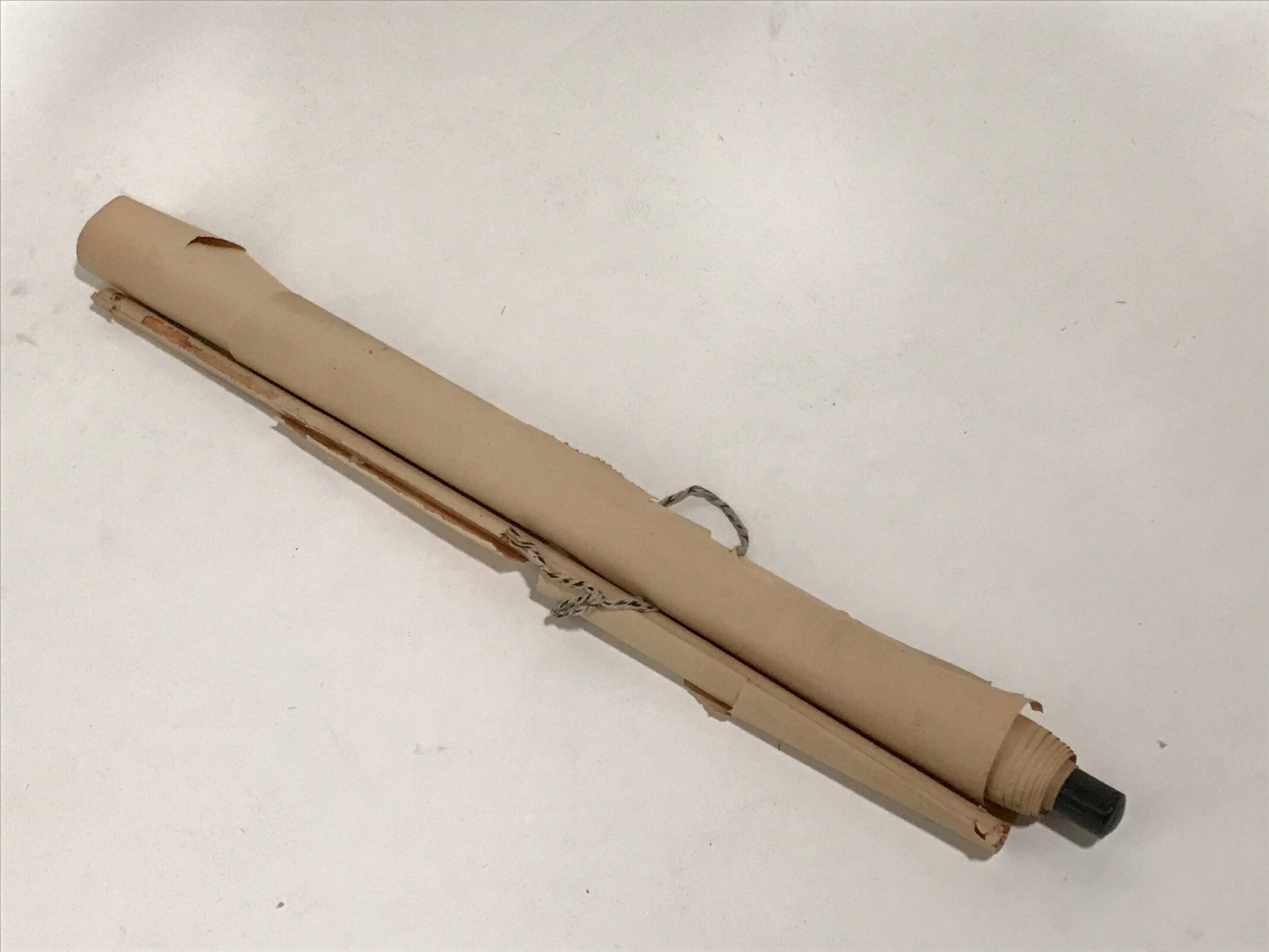 Japanese Hanging Scroll Vtg Bodhidharma Standing Buddhist Kakejiku SC945