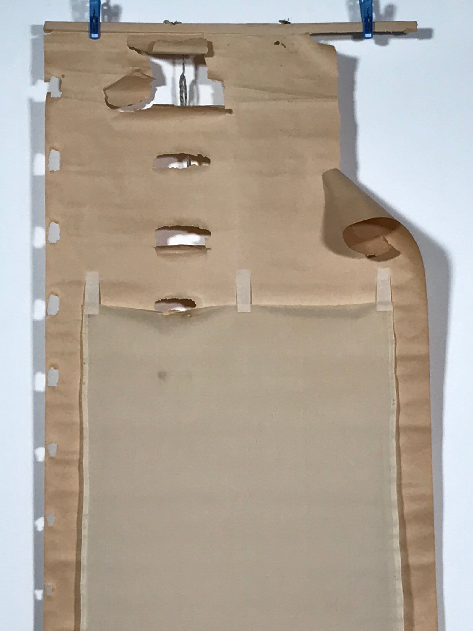 Japanese Hanging Scroll Vtg Bodhidharma Standing Buddhist Kakejiku SC945