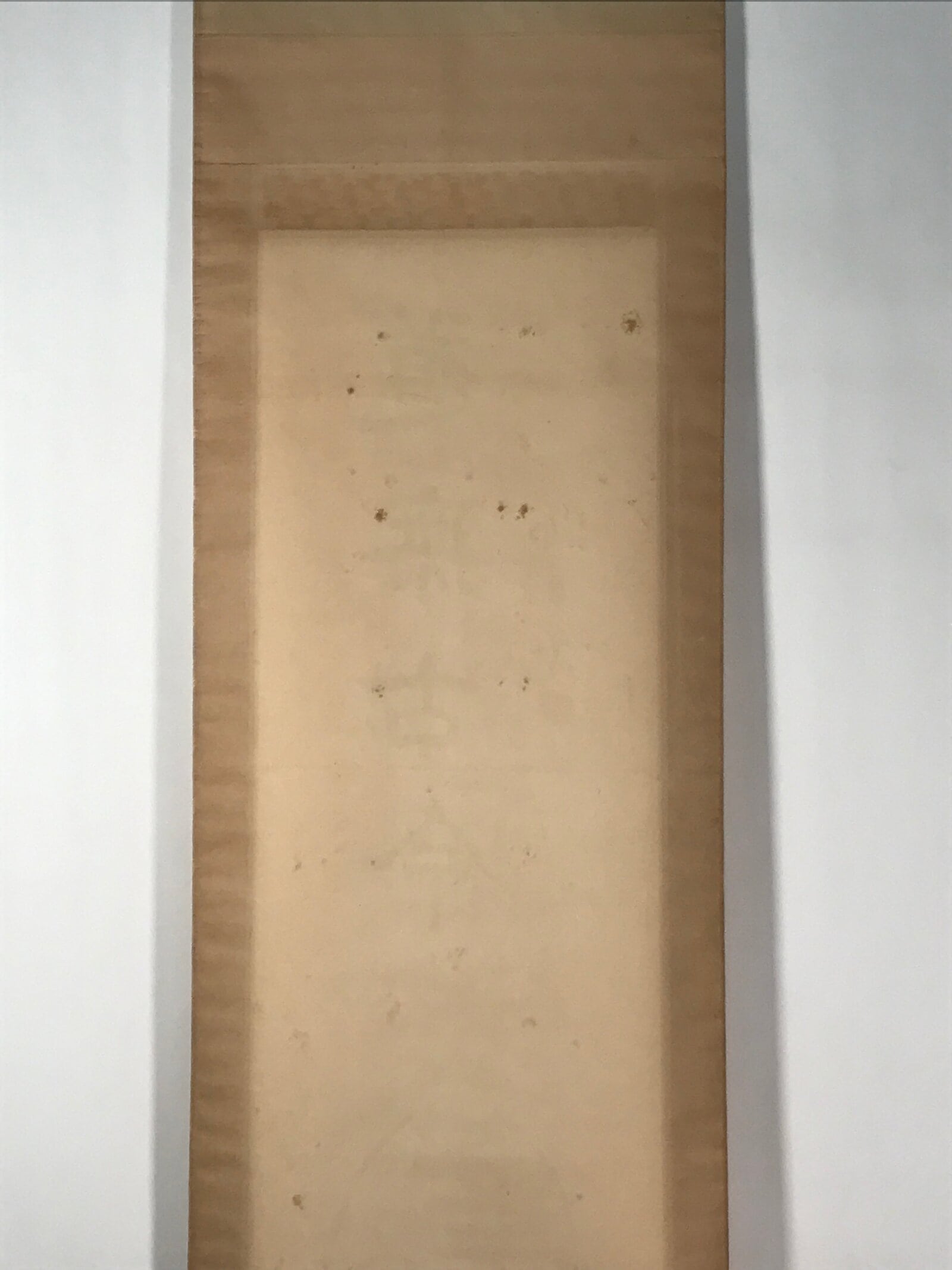 Japanese Hanging Scroll Vtg Kakejiku Daruma Bodhidharma Calligraphy Black KJ119