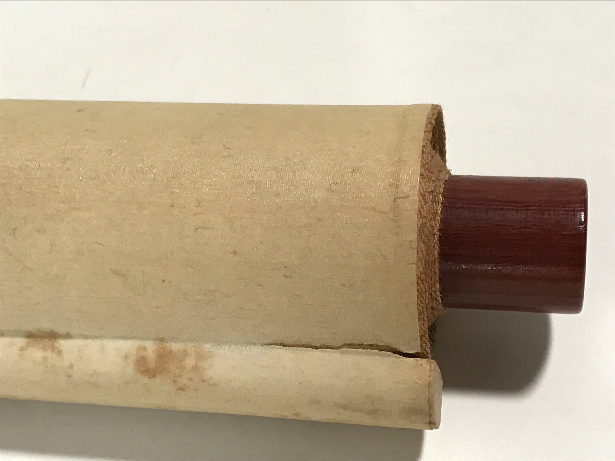 Japanese Hanging Scroll Vtg Kakejiku Daruma Bodhidharma Calligraphy Black KJ119