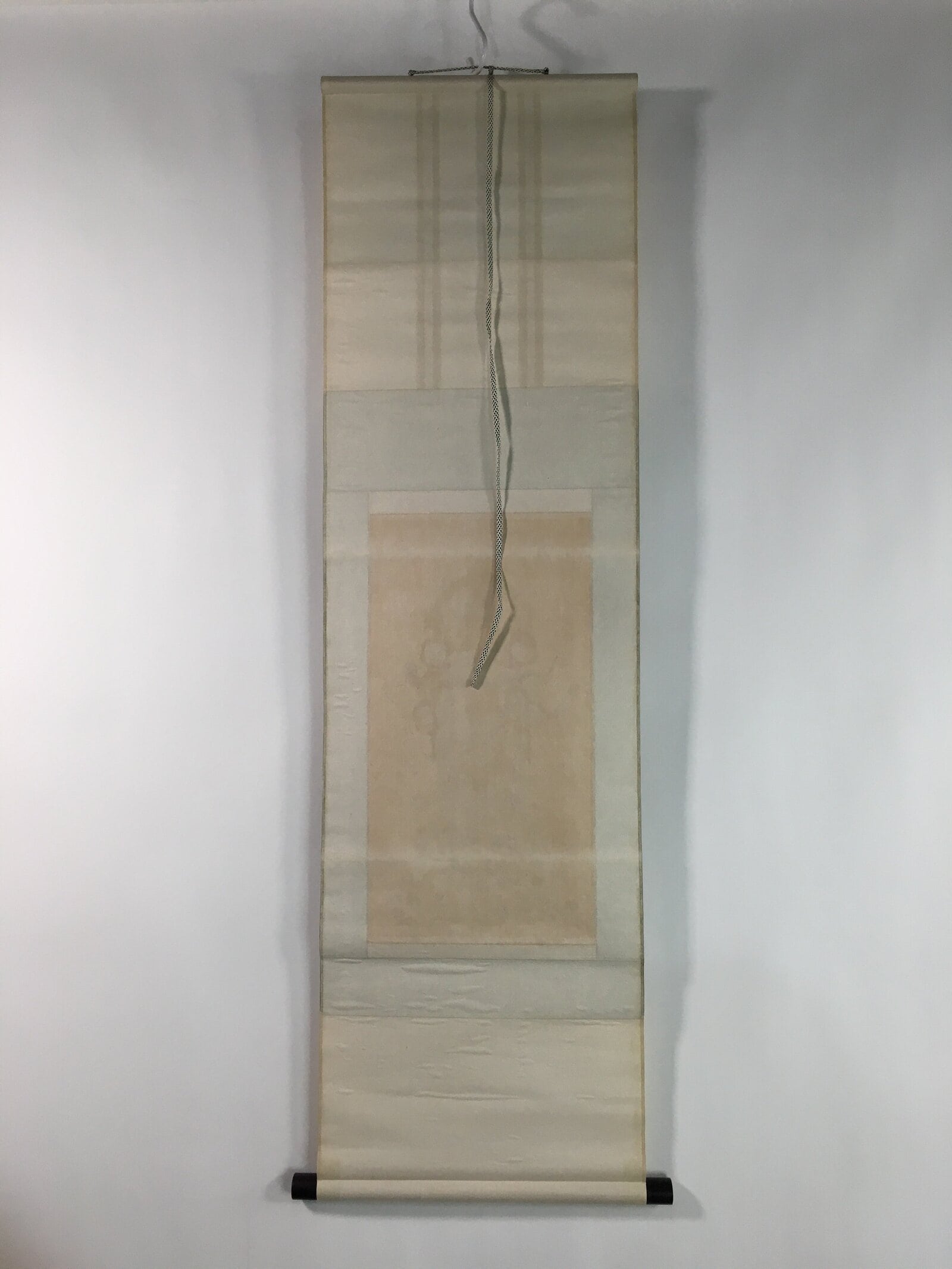 Japanese Hanging Scroll Vtg Kakejiku Kakemono Buddhist Get Virtue SC699