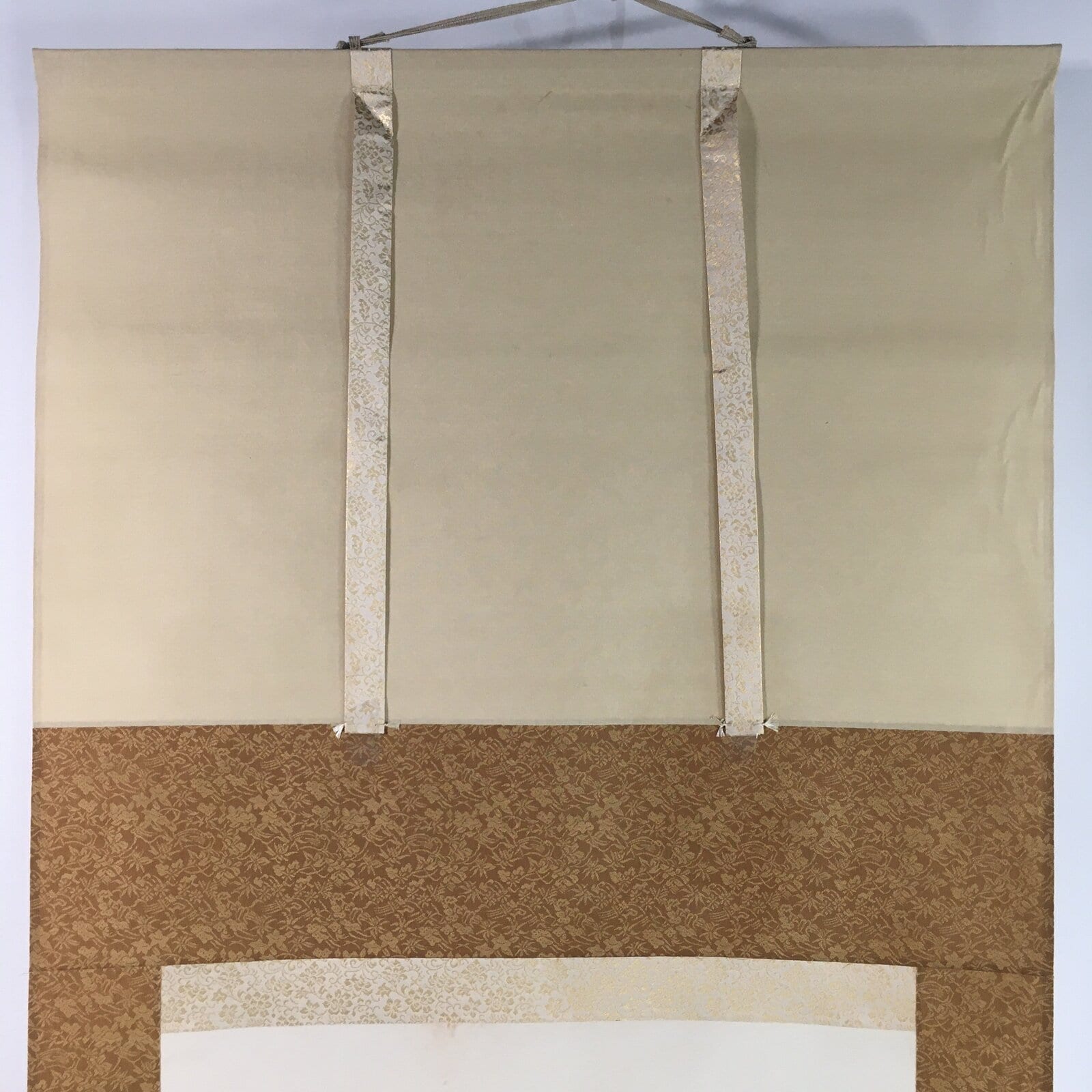 Japanese Hanging Scroll Vtg Kakejiku Kakemono Landscape Painting River SC701