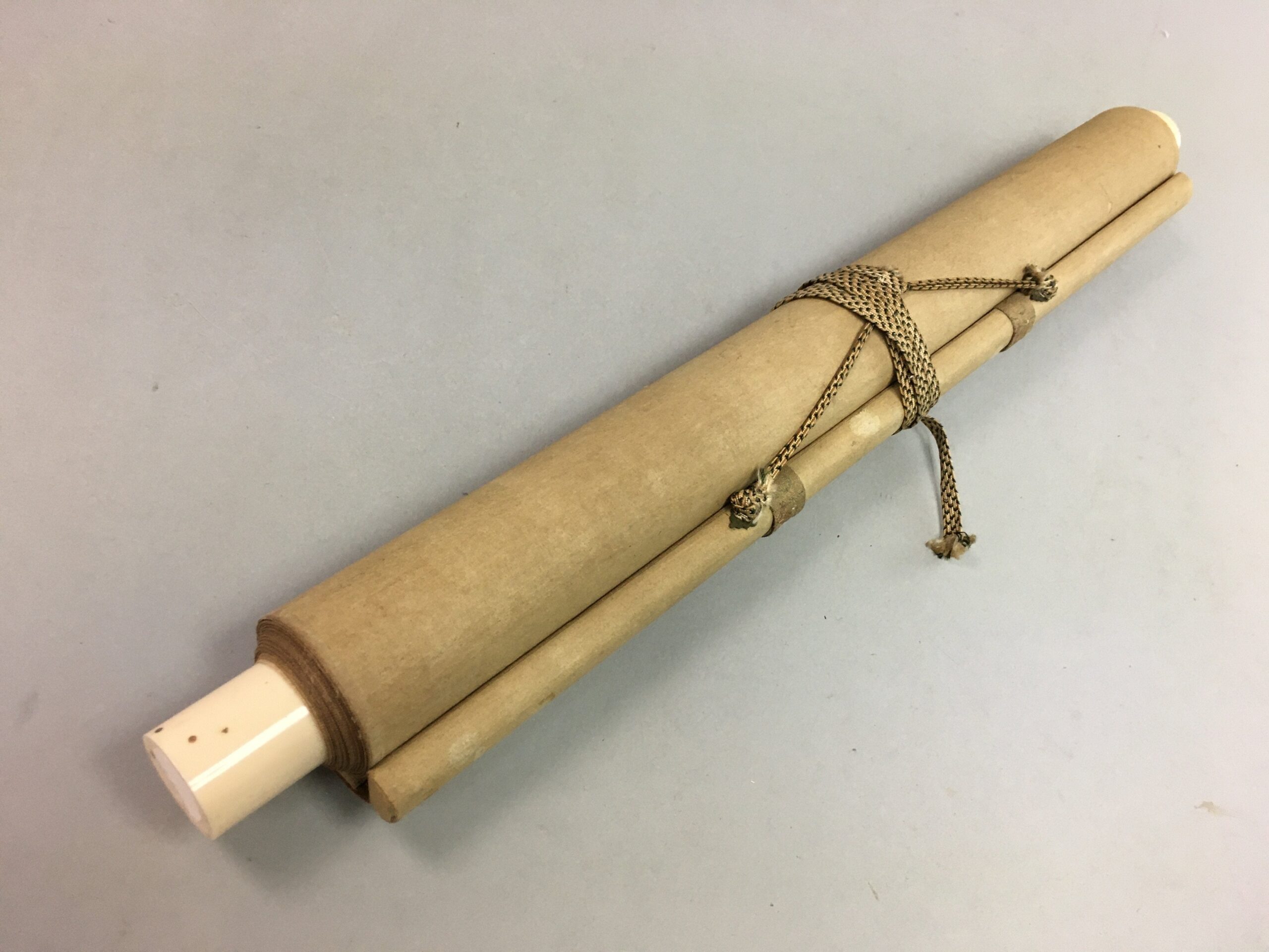 Japanese Hanging Scroll Vtg Kakejiku Kakemono Painting Man Ink Black White SC428