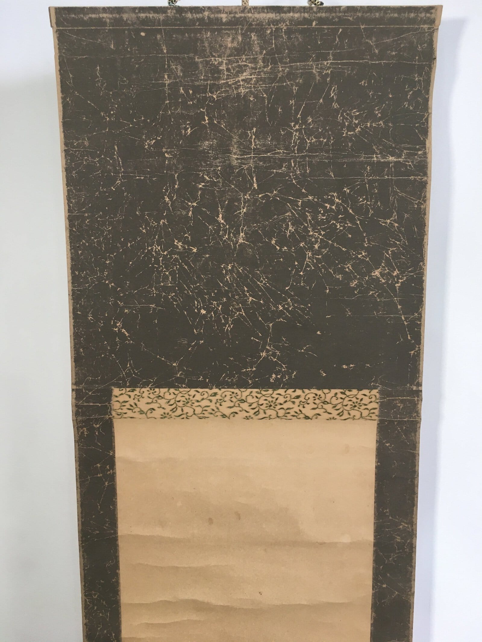 Japanese Hanging Scroll Vtg Kakejiku Kakemono Painting Poppy Flower SC674