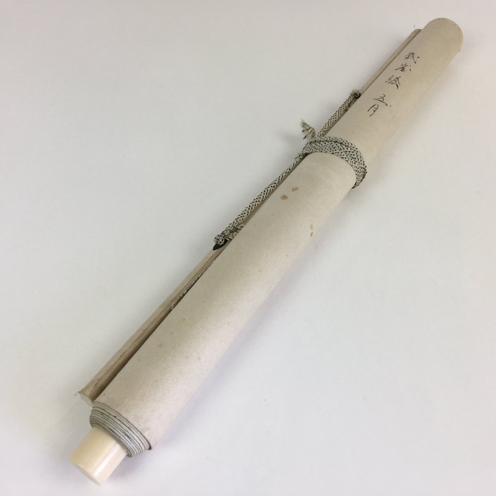 Japanese Hanging Scroll Vtg Kakejiku Kakemono Painting Samurai Warrior SC631