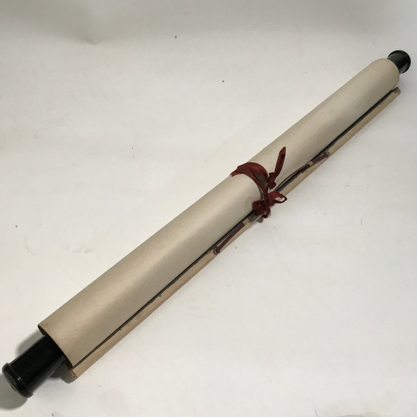 Japanese Hanging Scroll Vtg Kakejiku Waterfall Landscape Ink Black White KJ61