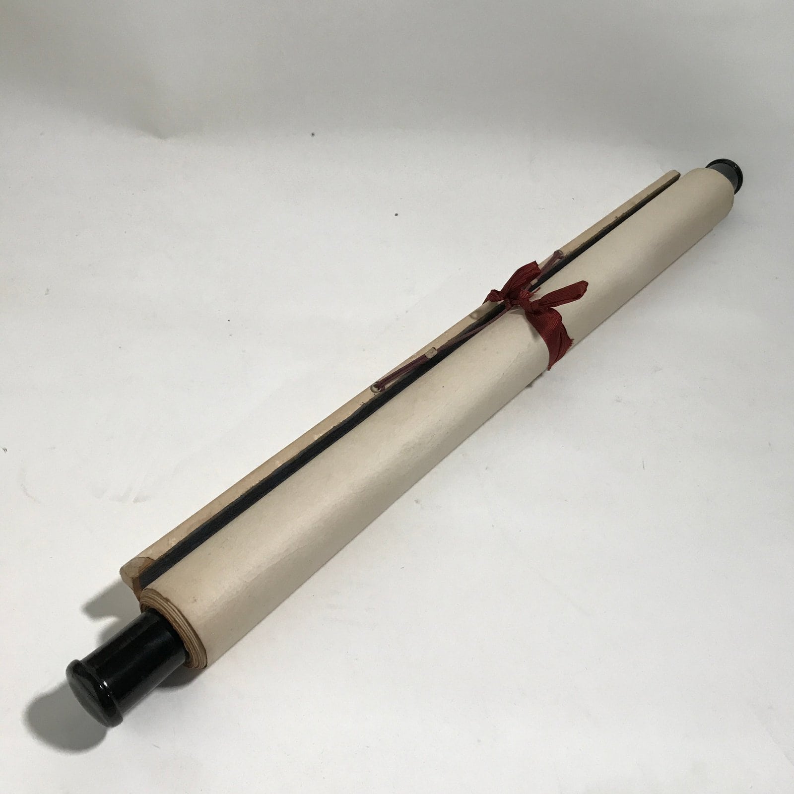 Japanese Hanging Scroll Vtg Kakejiku Waterfall Landscape Ink Black White KJ61