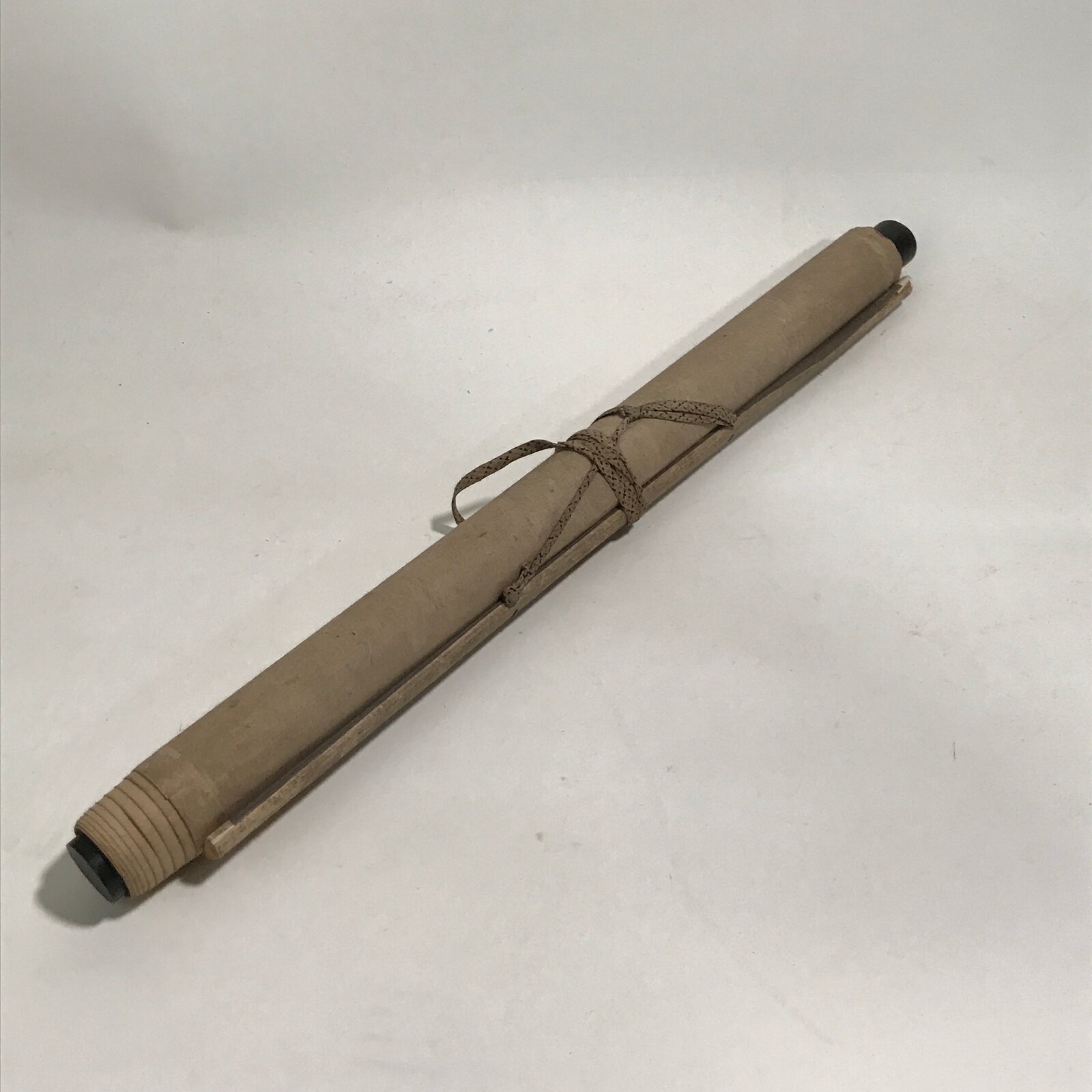 Japanese Hanging Scroll Vtg Kakejiku Zodiac Animal Dog Inu Simple Black Red KJ50