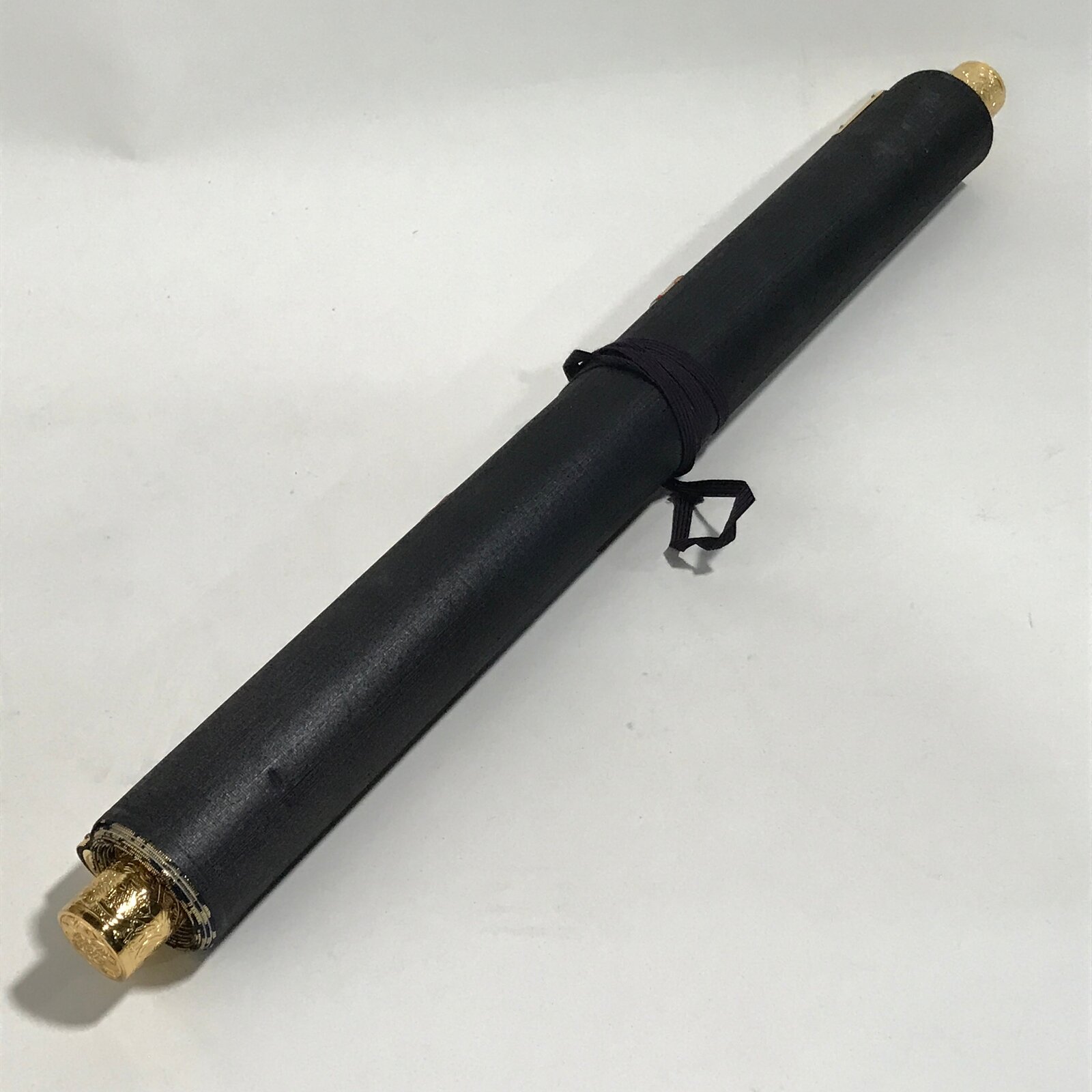 Japanese Hanging Scroll Vtg Namu Amida Butsu Buddhist Calligraphy Black KJ42