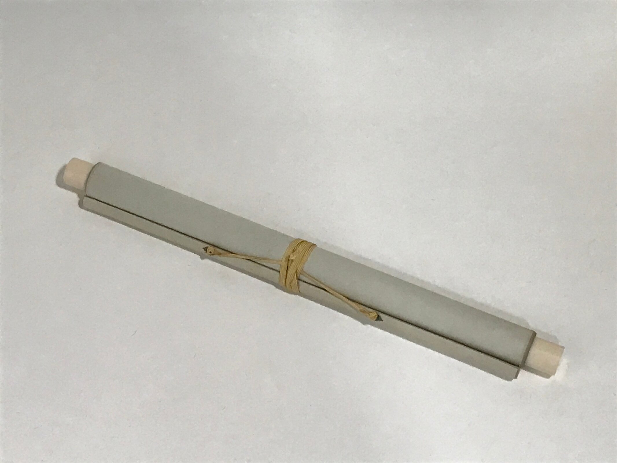 Japanese Hanging Scroll Vtg Red Bamboo Leaves Calligraphy Shiyuchiku SC832