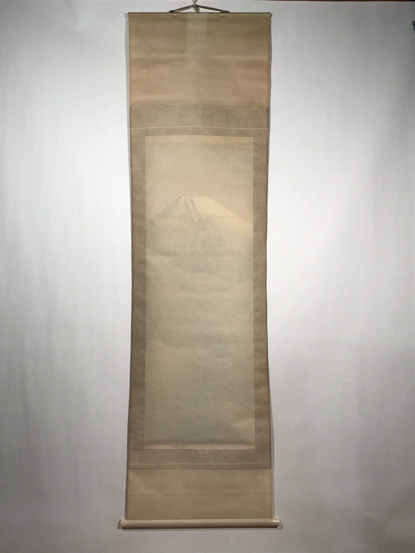 Japanese Hanging Scroll Vtg Yoshii Eiji Fugaku Mt Fuji Clouds Nihonga SC814