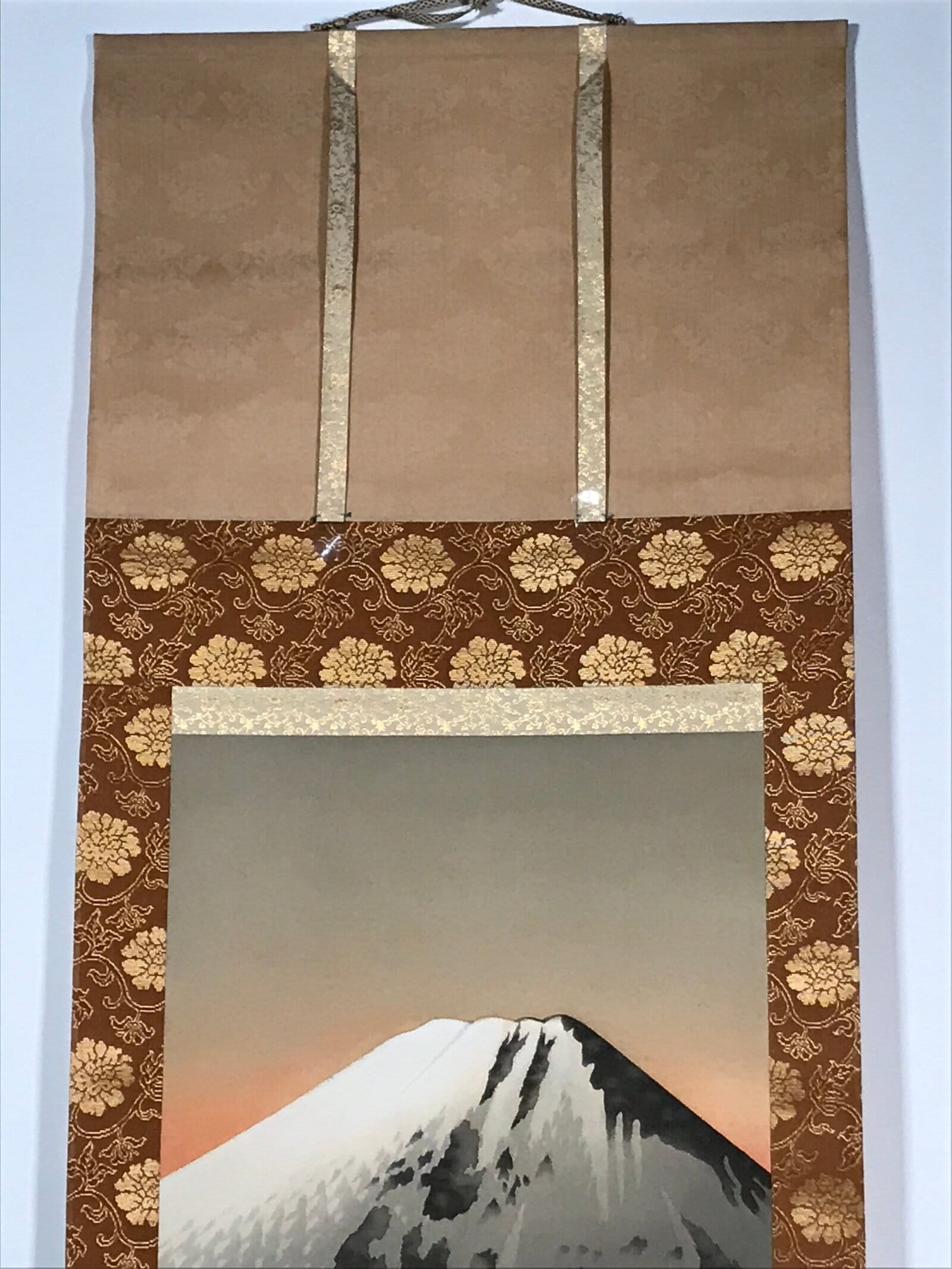 Japanese Hanging Scroll Vtg Yoshii Eiji Fugaku Mt Fuji Clouds Nihonga SC814