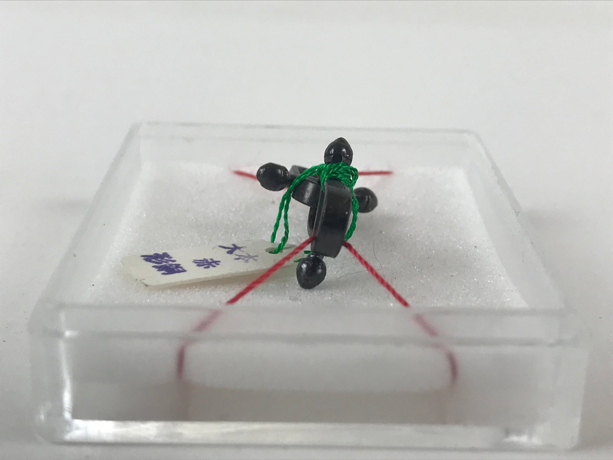 Japanese Haori Himo String Cased Metal S Hook Vtg Kimono Jacket Accessory JK489