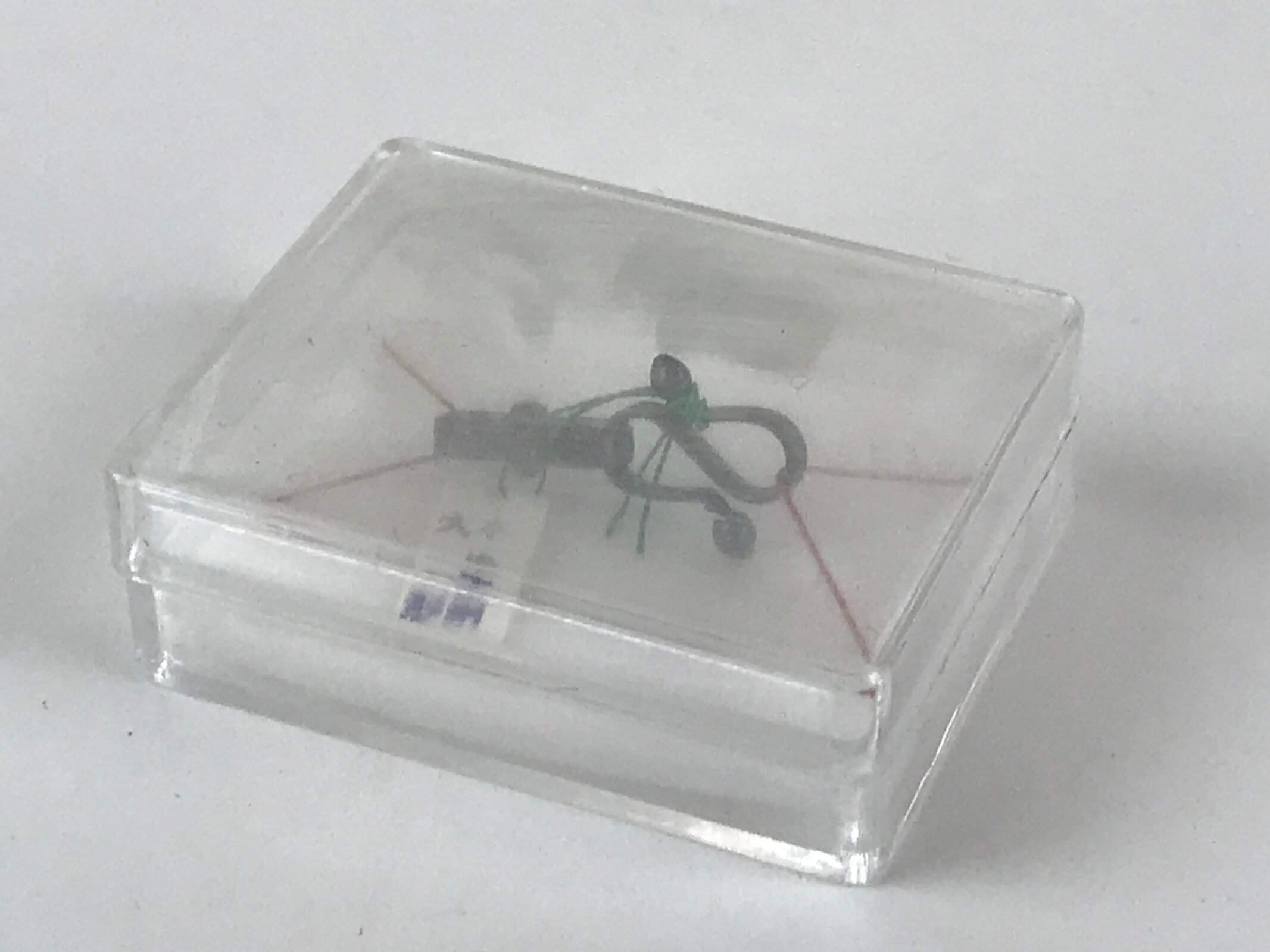 Japanese Haori Himo String Cased Metal S Hook Vtg Kimono Jacket Accessory JK489