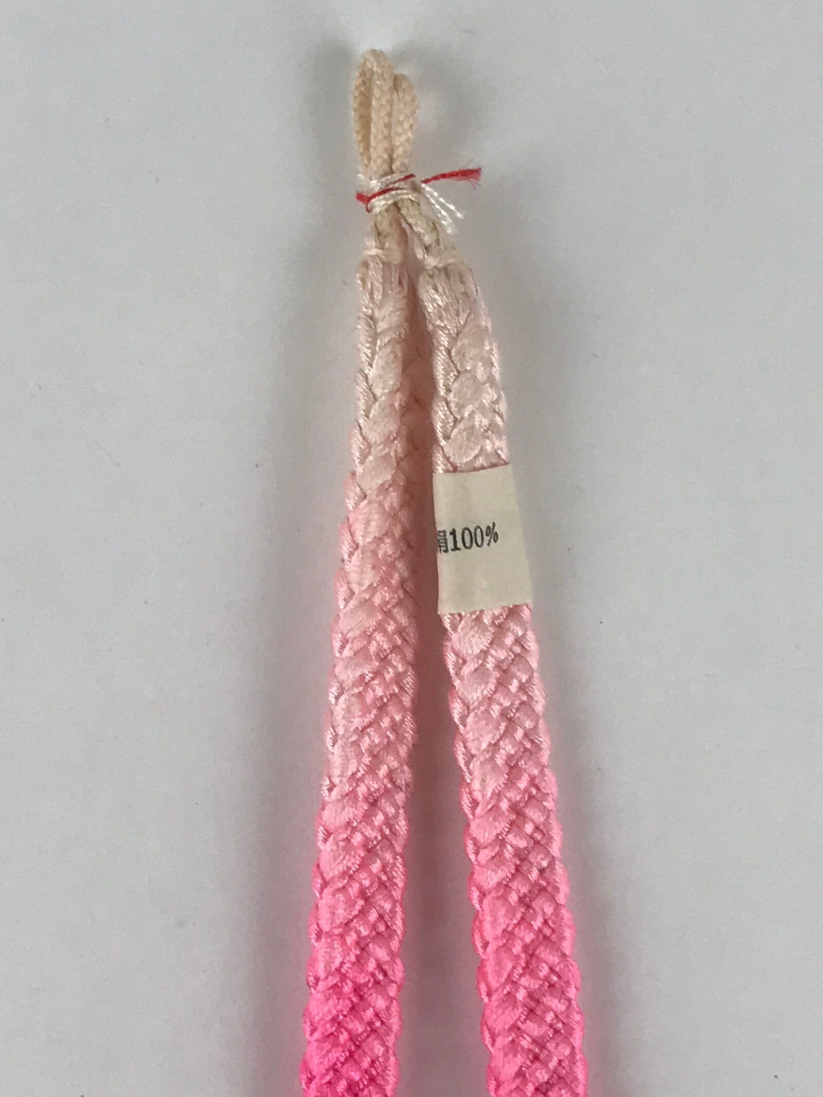 Japanese Haori Himo Ties Kimono Jacket Kimono Accessory Silk White Pink OJ187