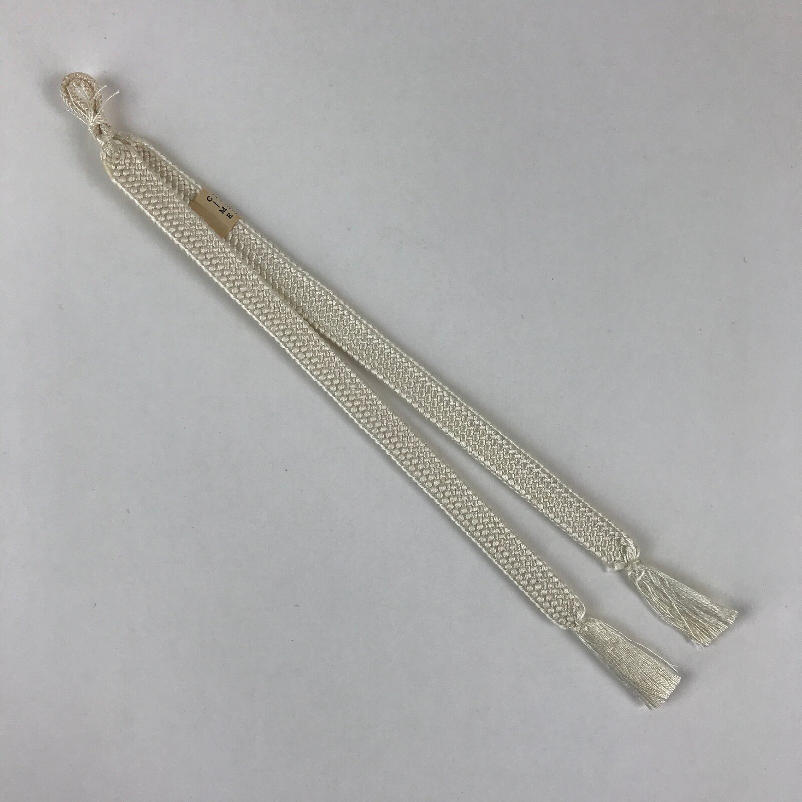 Japanese Haori Himo Ties Kimono Jacket Kimono Accessory Silk White String OJ180