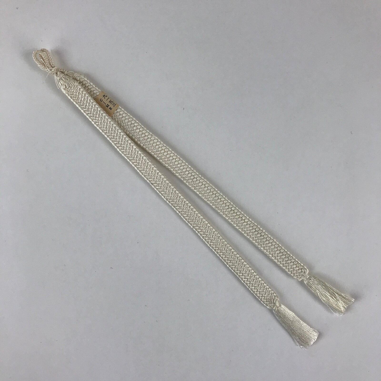 Japanese Haori Himo Ties Kimono Jacket Kimono Accessory Silk White String OJ181