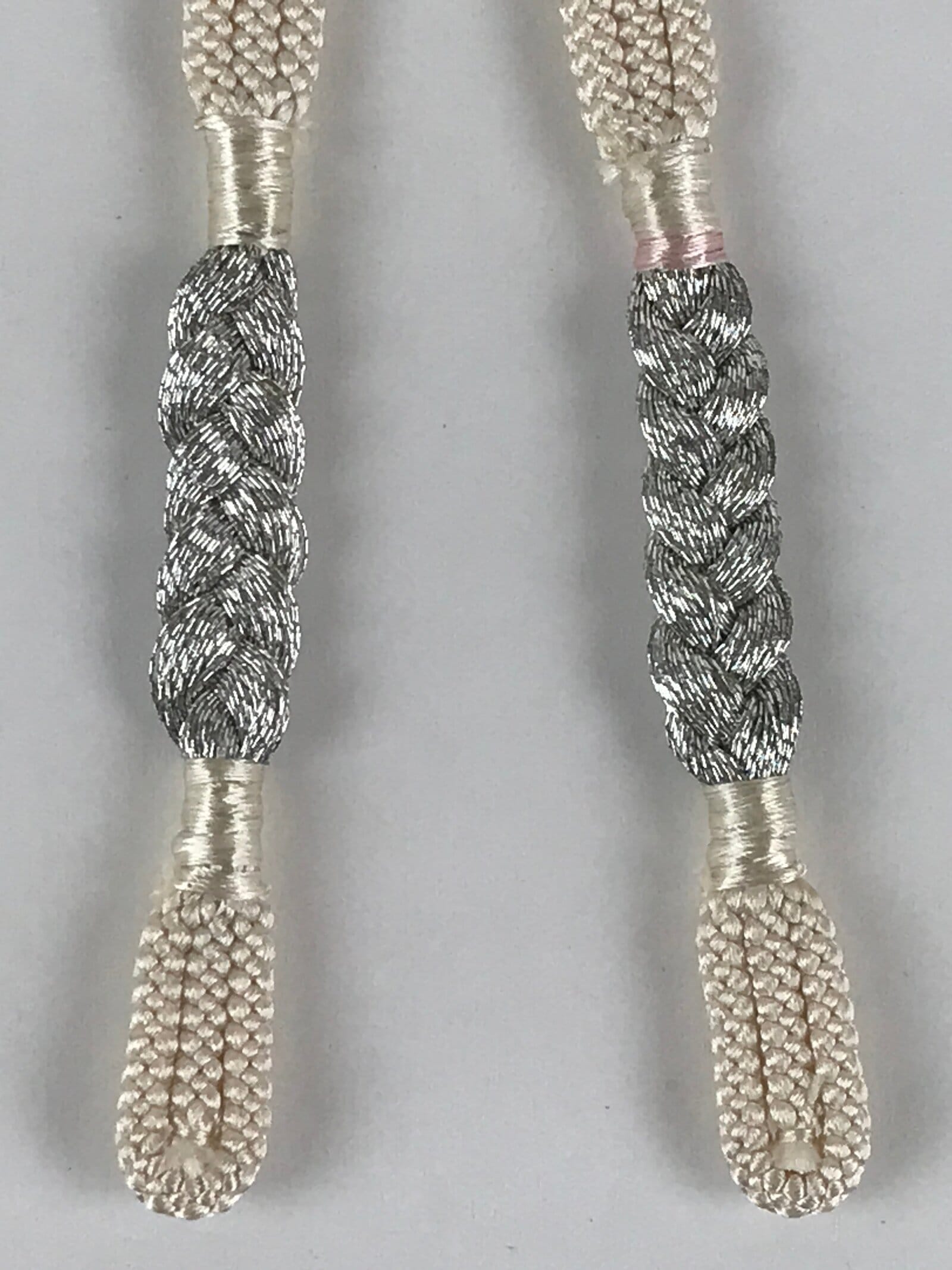 Japanese Haori Himo Ties Kimono Jacket Kimono Accessory Silk White String OJ185