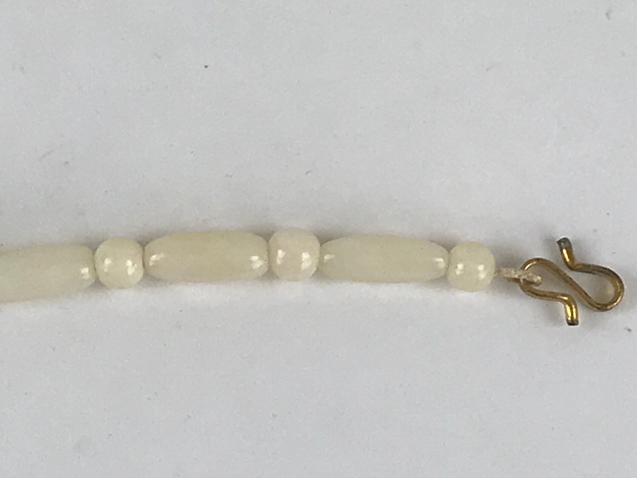 Japanese Haori Himo White Carved Beads Kimono Jacket Vtg Kimono Accessory OJ191