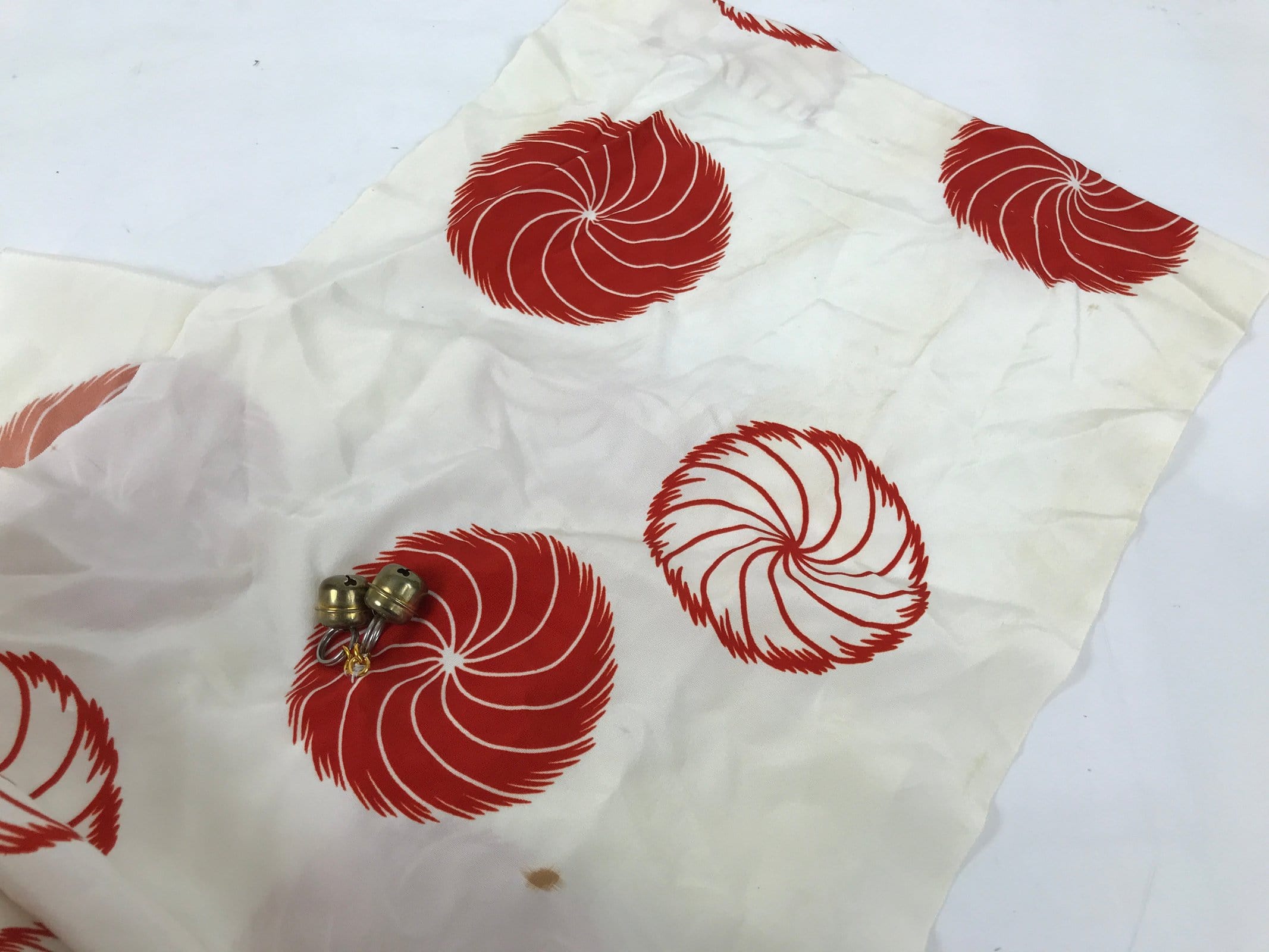 Japanese Hariko Paper Mache Shishi Dancing Lion Dog Mask Vtg Komainu Red OM88