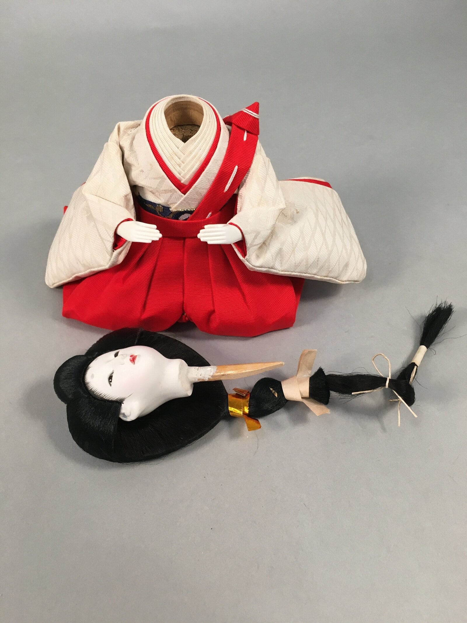 Japanese Hina Doll Court Lady Vtg Girls Day Decor Kimono Woman ID357