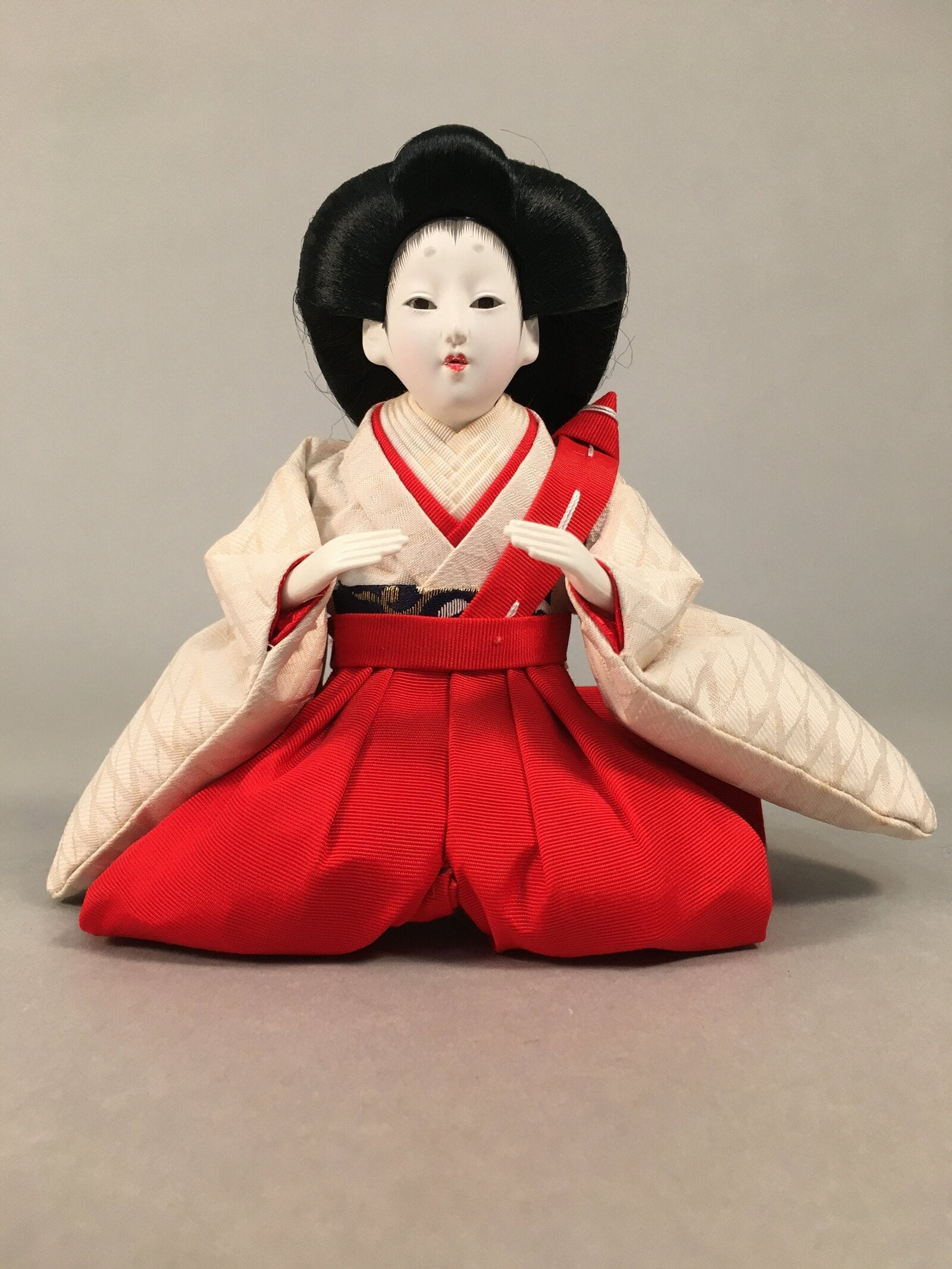 Japanese Hina Doll Court Lady Vtg Girls Day Decor Kimono Woman ID357
