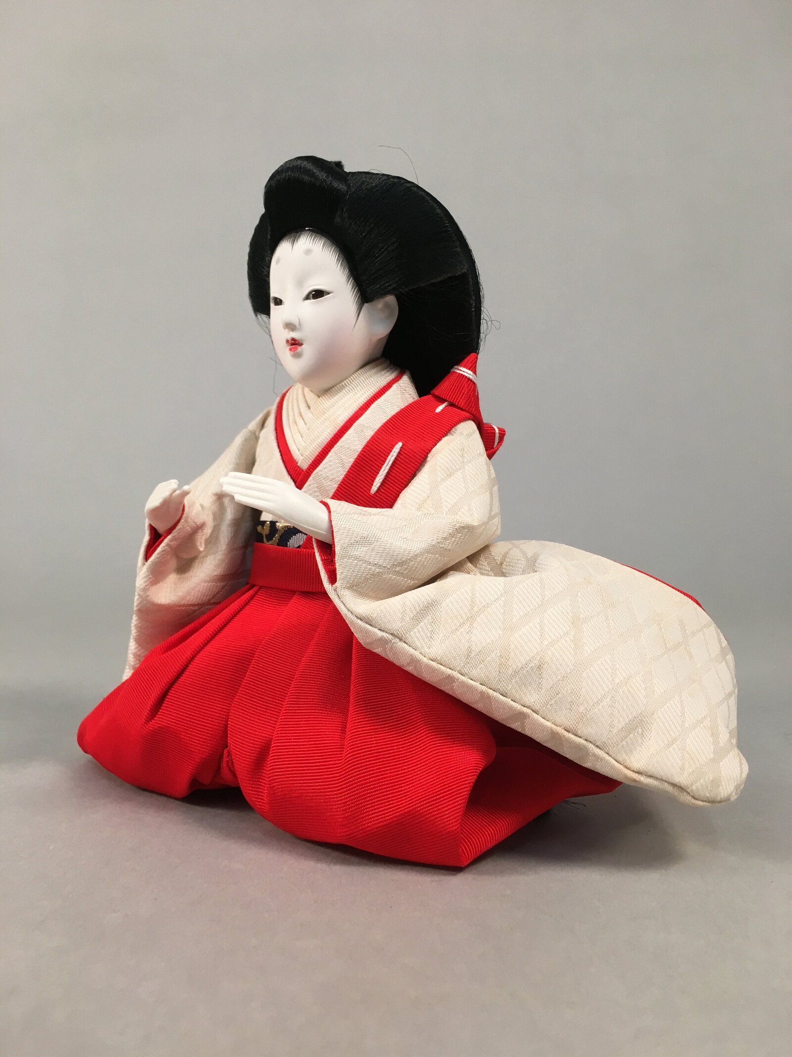 Japanese Hina Doll Court Lady Vtg Girls Day Decor Kimono Woman ID357