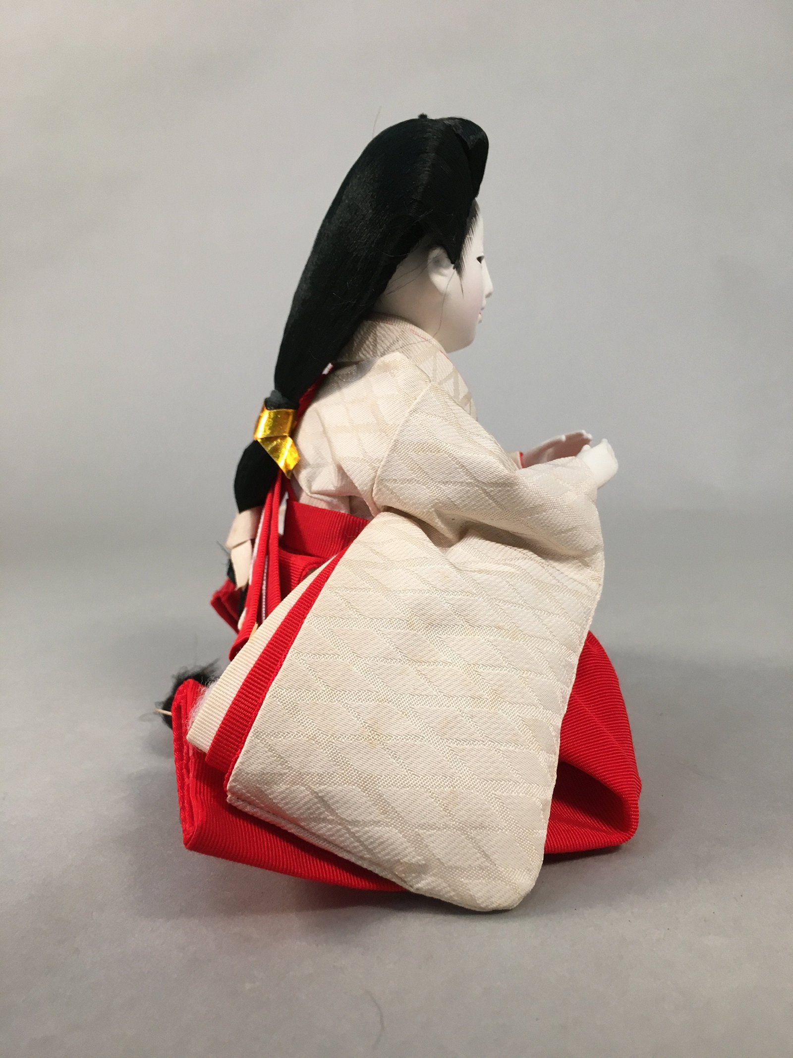 Japanese Hina Doll Court Lady Vtg Girls Day Decor Kimono Woman ID357