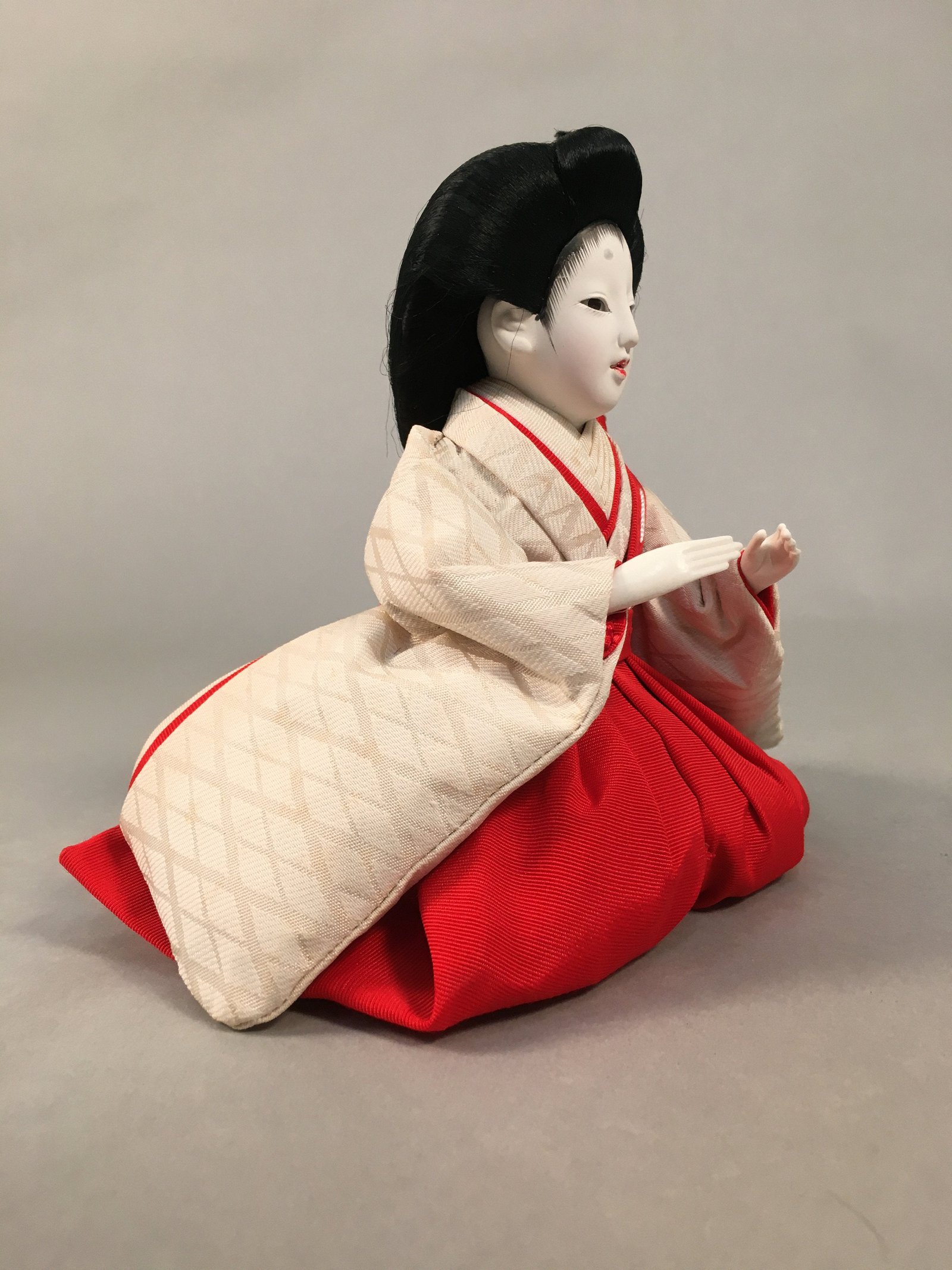 Japanese Hina Doll Court Lady Vtg Girls Day Decor Kimono Woman ID357