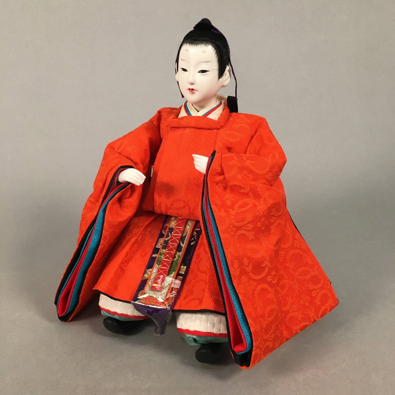 Japanese Hina Doll Guard Samurai Vtg Girls Day Decor Kimono Man ID354