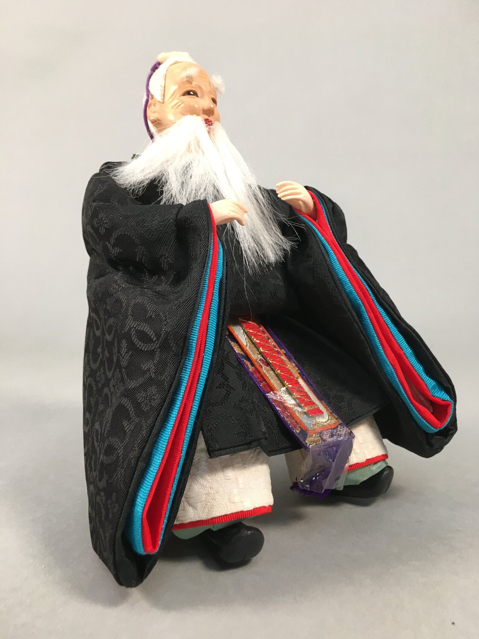 Japanese Hina Doll Guard Samurai Vtg Girls Day Decor Kimono Man ID355