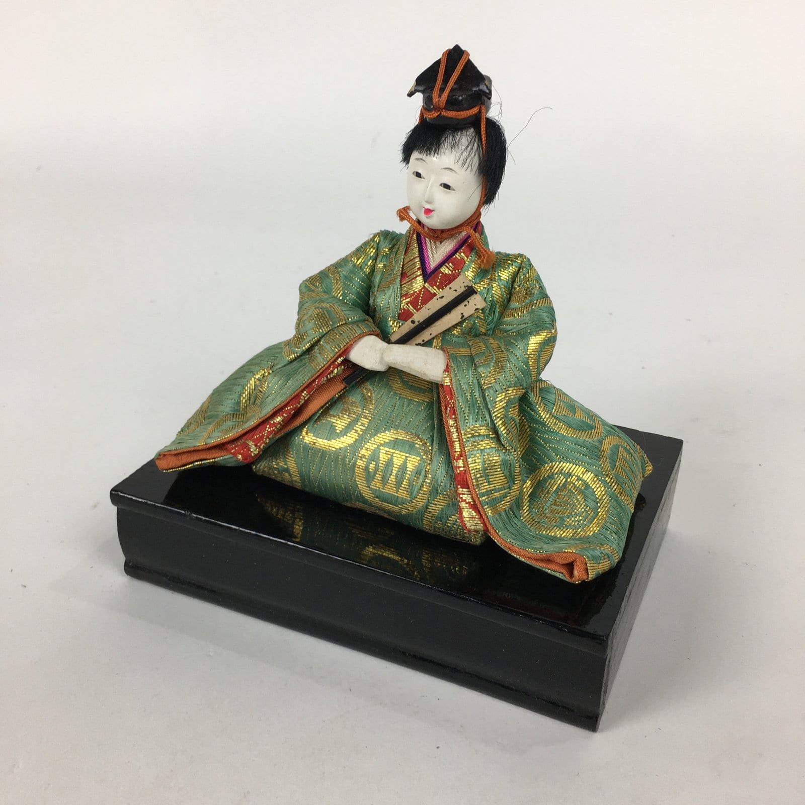 Japanese Hina Doll Kimono Boy Musician Vtg Gonin Bayashi Girls Day ID417