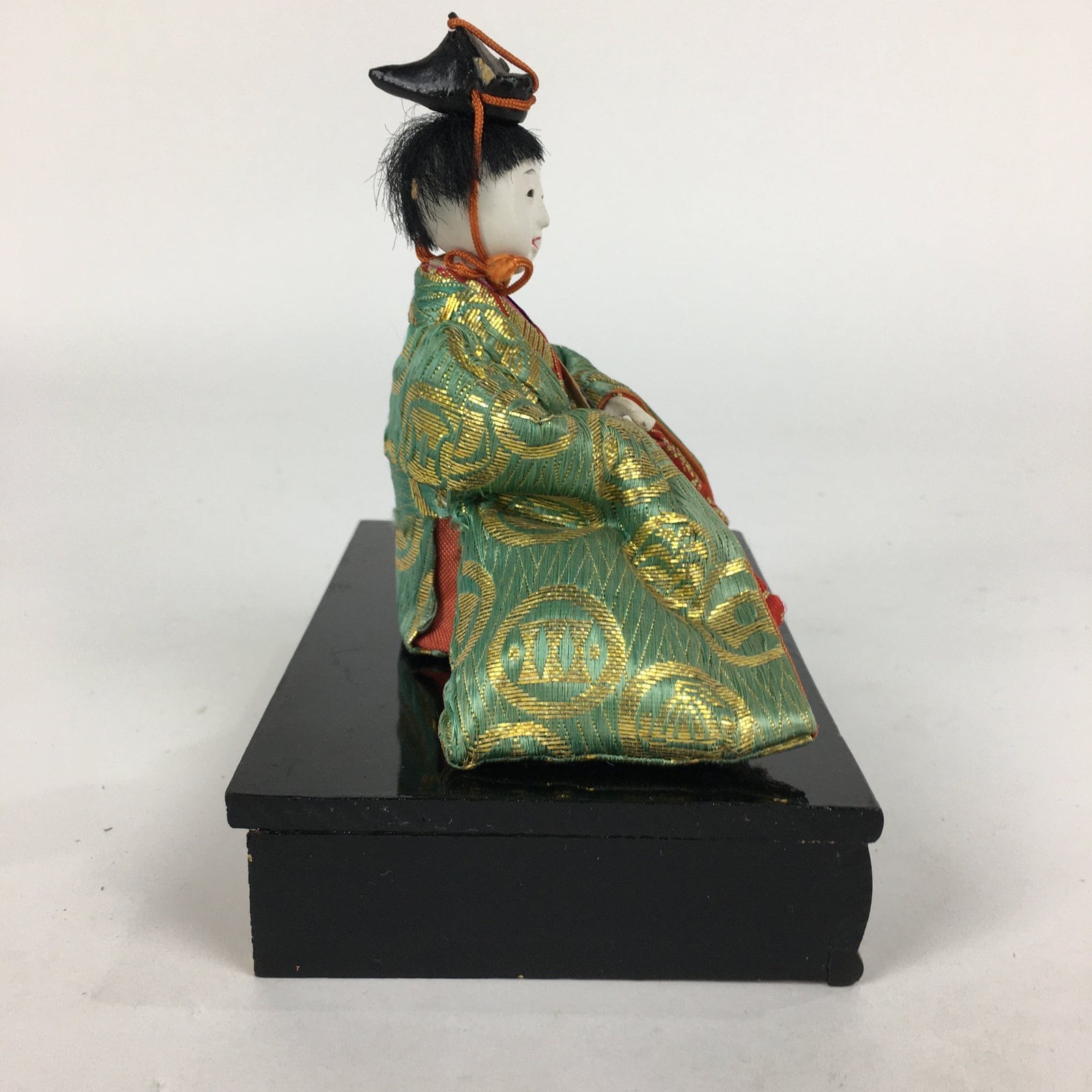 Japanese Hina Doll Kimono Boy Musician Vtg Gonin Bayashi Girls Day ID417