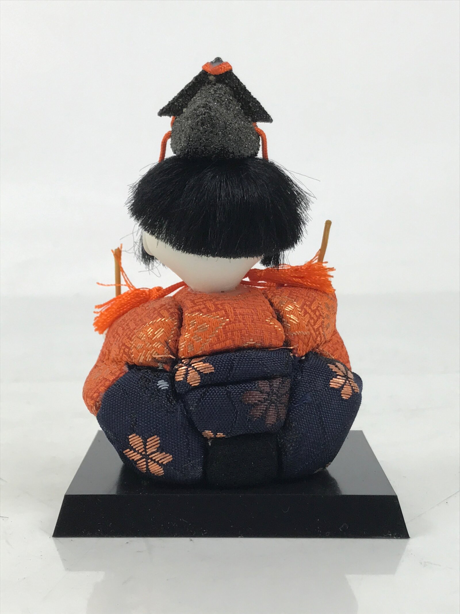 Japanese Hina Doll Ningyo Court Musician Drum Vtg Girls Day Silk Kimekomi ID638