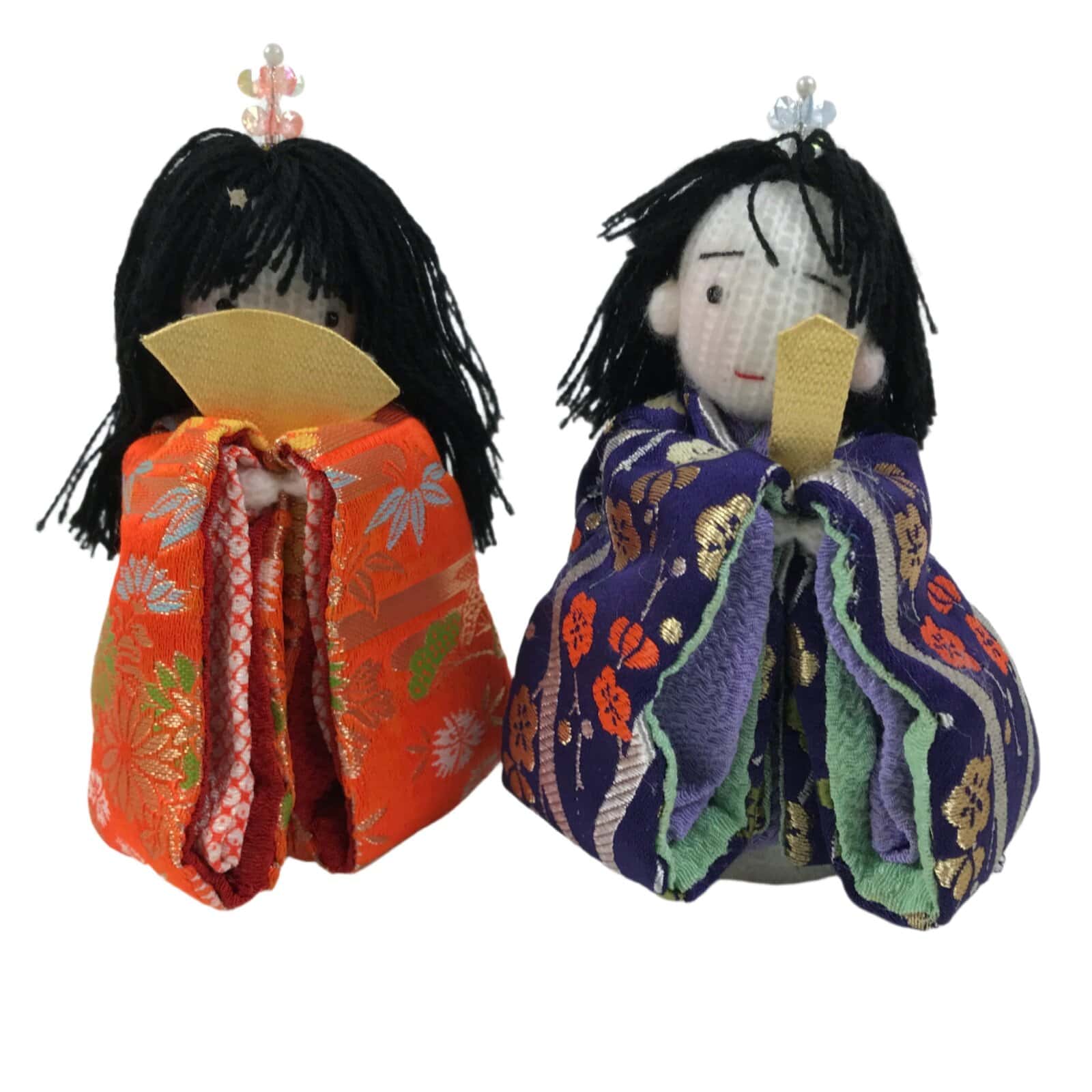 Japanese Hina Doll Ningyo Princess Prince Vtg Girl's Day Ohinasama Pair ST24