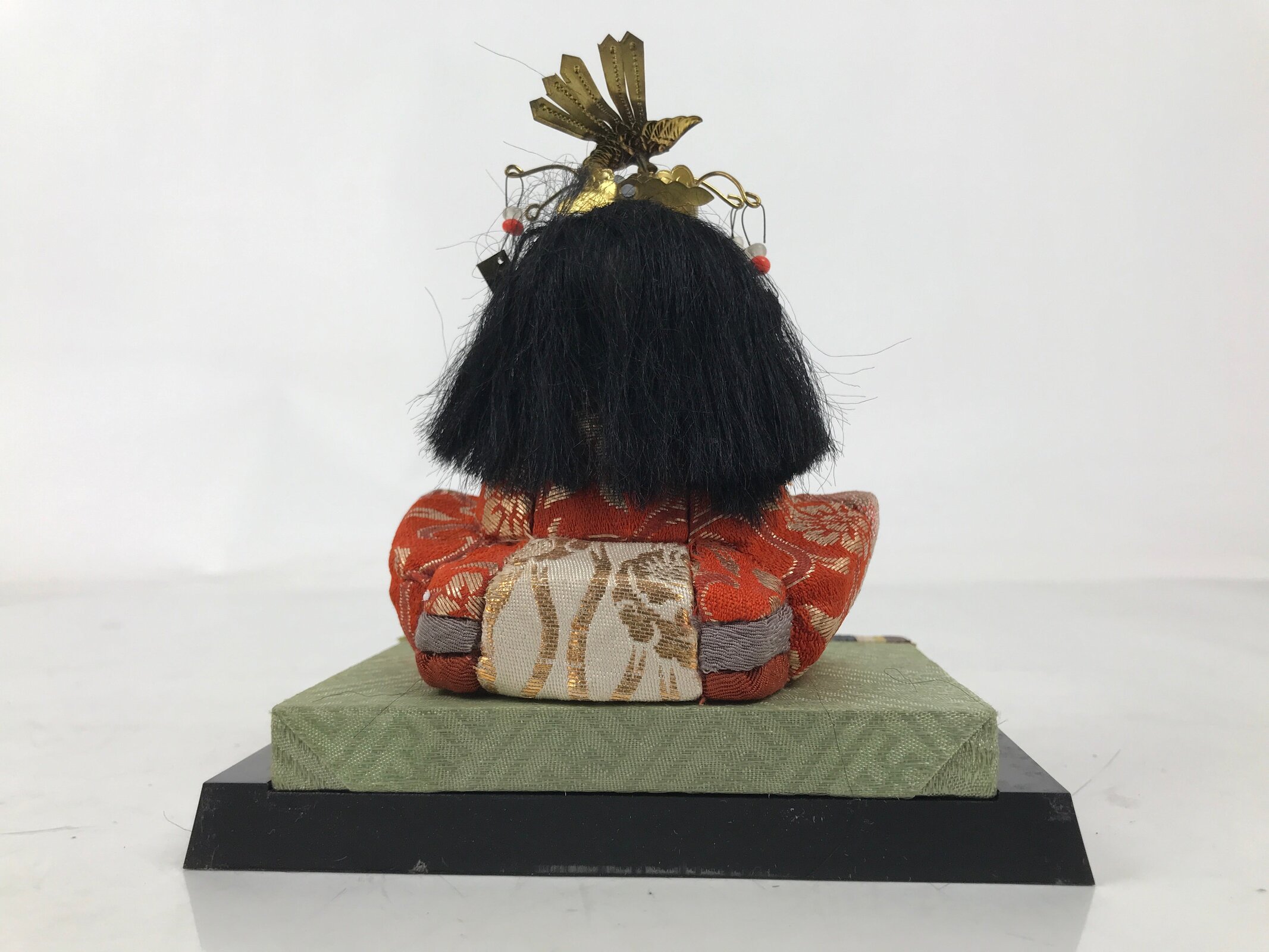 Japanese Hina Doll Ningyo Princess Vtg Girl's Day Ohinasama Silk Kimekomi ID628