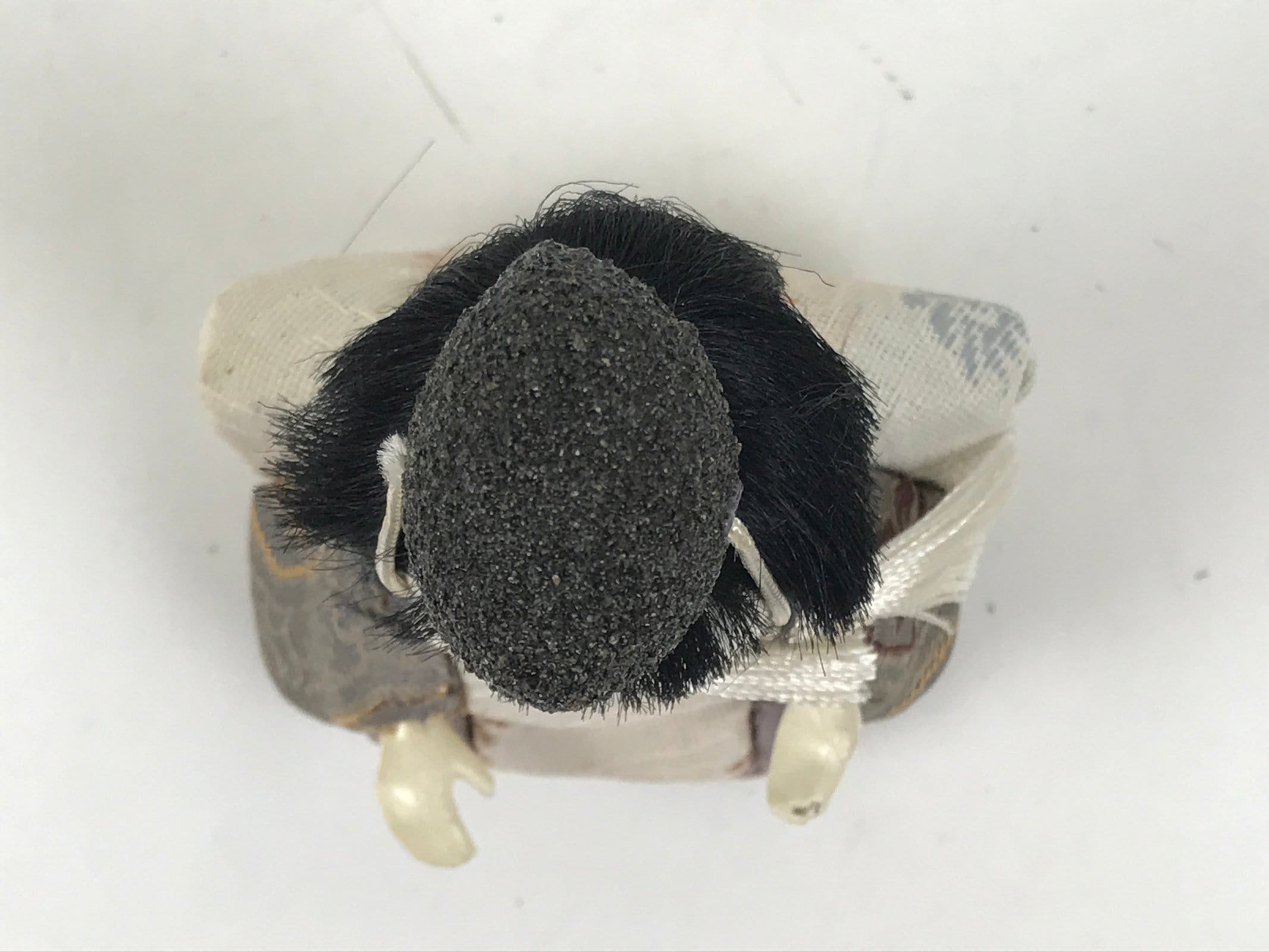 Japanese Hina Doll Ningyo Shichou Man Servant Vtg Girls Day Silk Kimekomi ID636