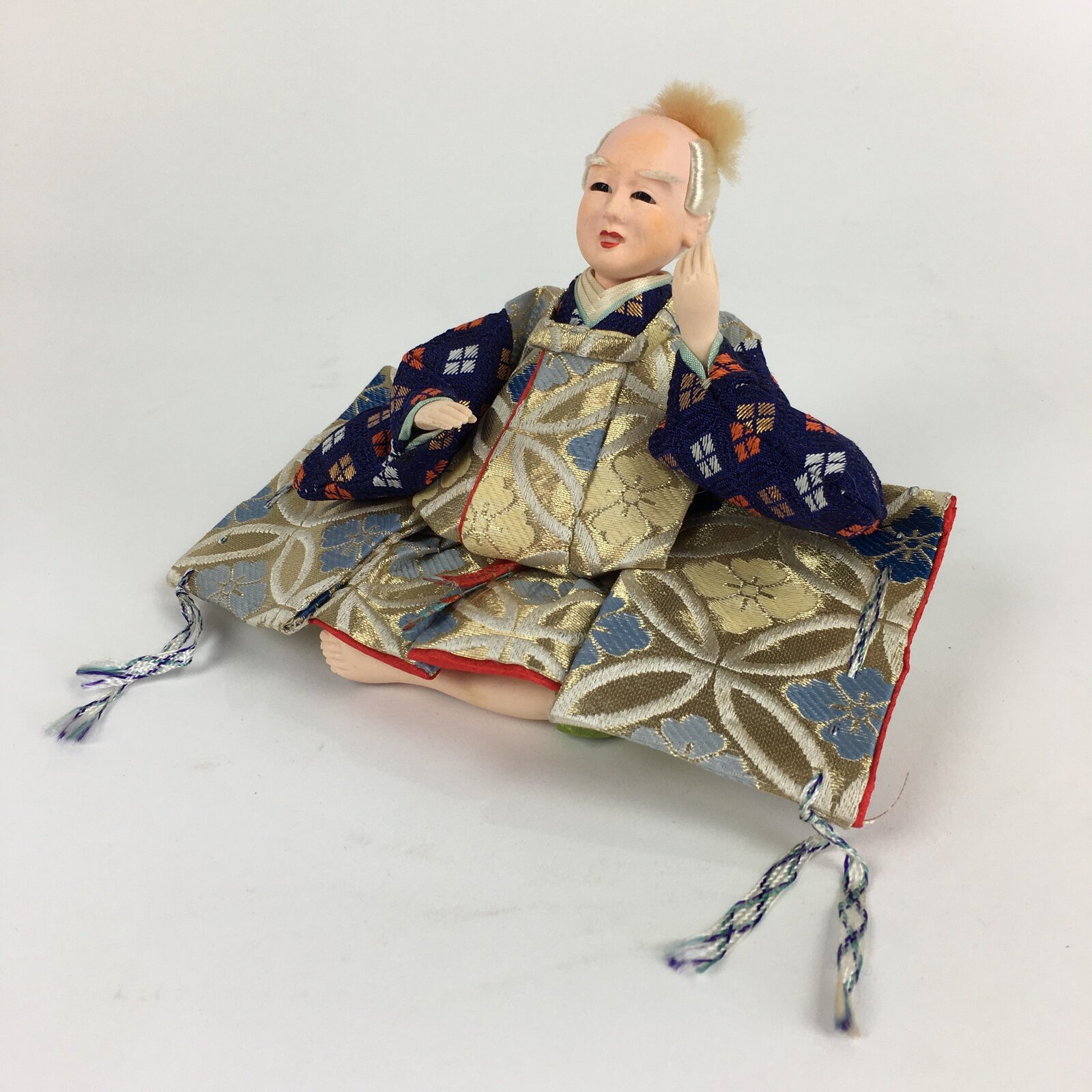 Japanese Hina Doll Servant Vtg Expressive Smile Face Girls Day Decor ID341
