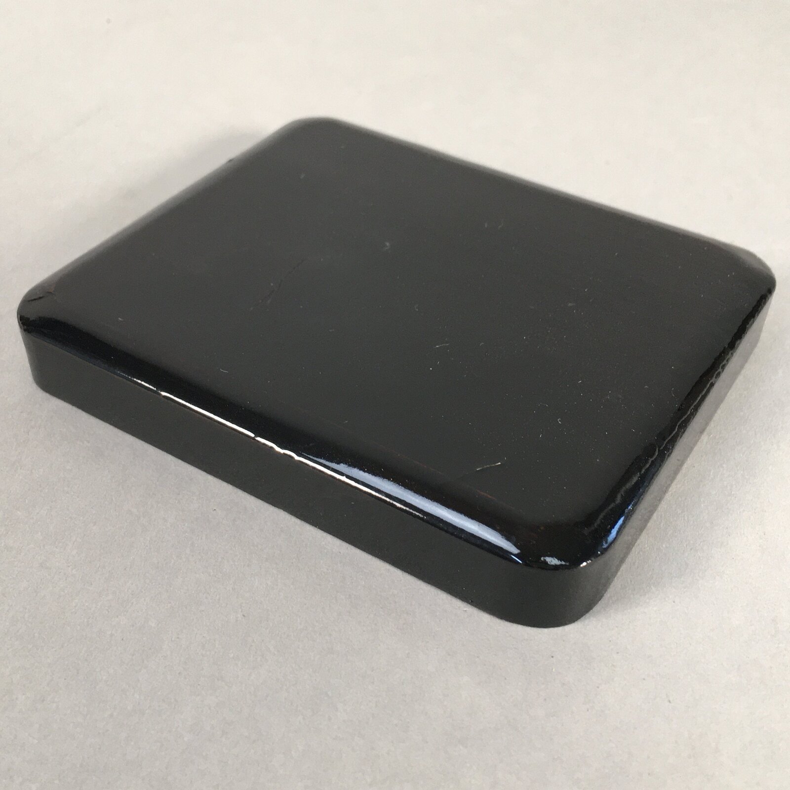 Japanese Hina Doll Stand Furniture Base Throne Vtg Wood Black Rectangle ID333