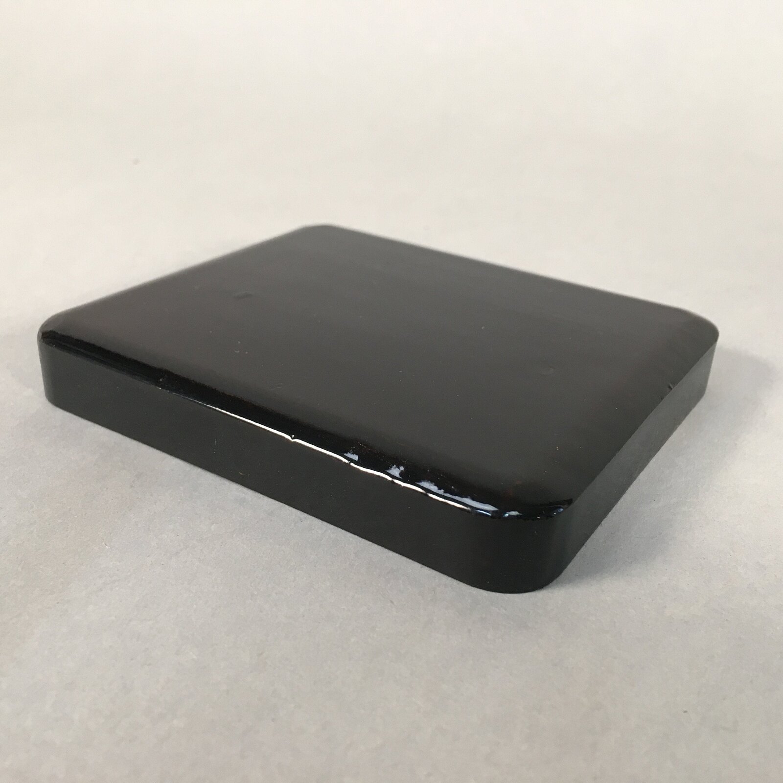 Japanese Hina Doll Stand Furniture Base Throne Vtg Wood Black Rectangle QT102