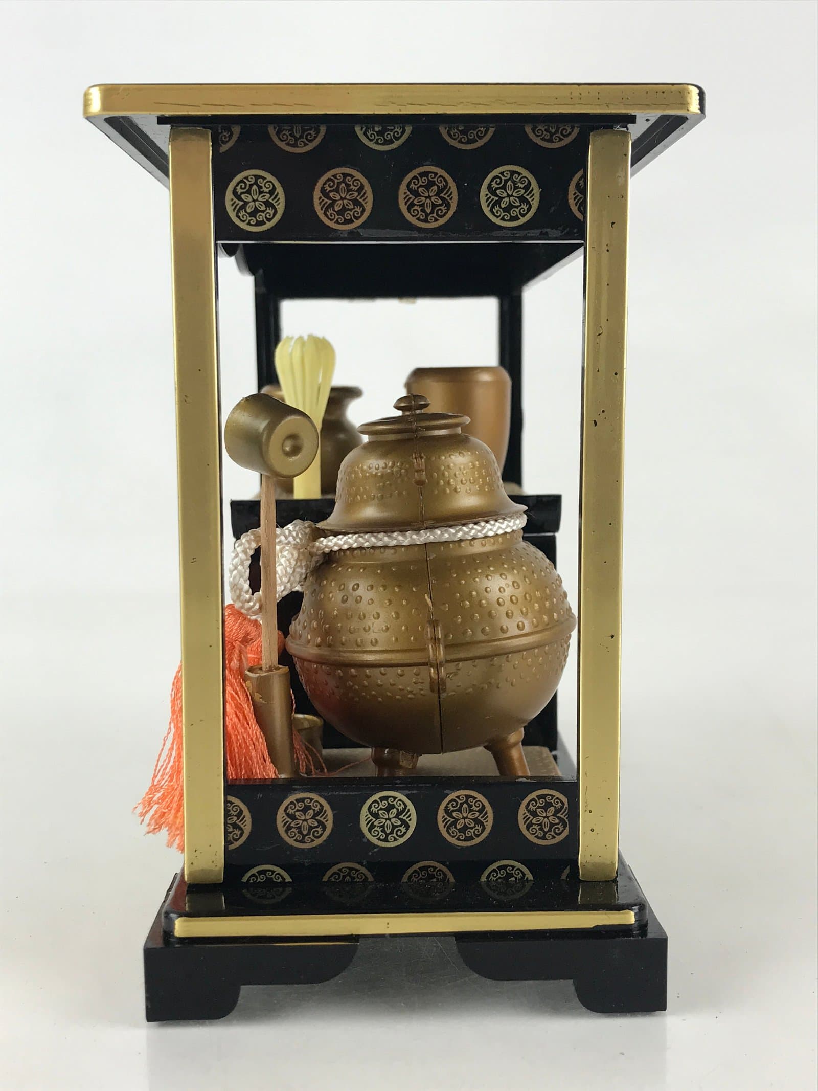 Japanese Hina Doll Tea Ceremony Set Vtg Hinamatsuri Girls Day Decoration Black I