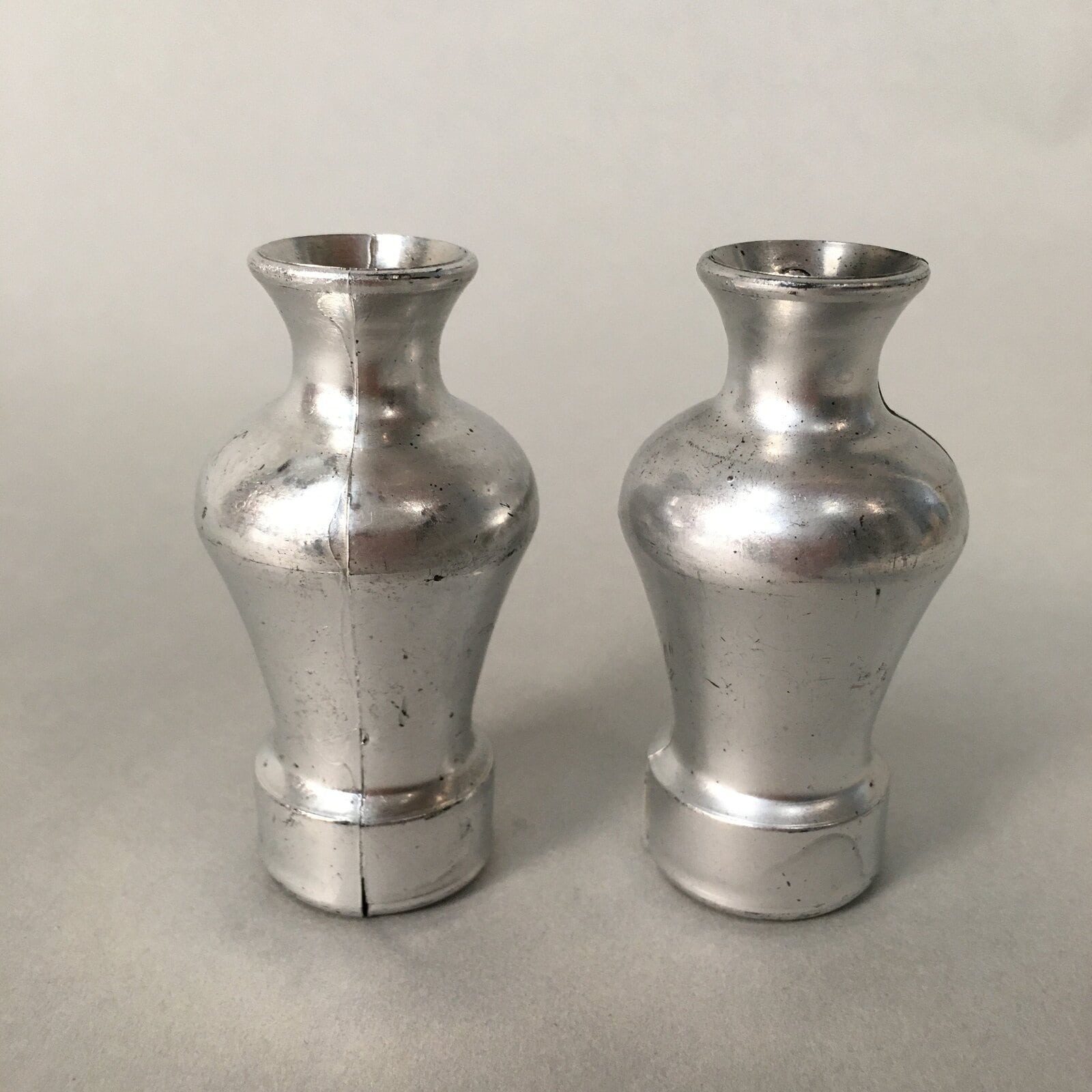 Japanese Hina Doll Vtg Flower Stand Accessory Sake Bottle Silver ID365