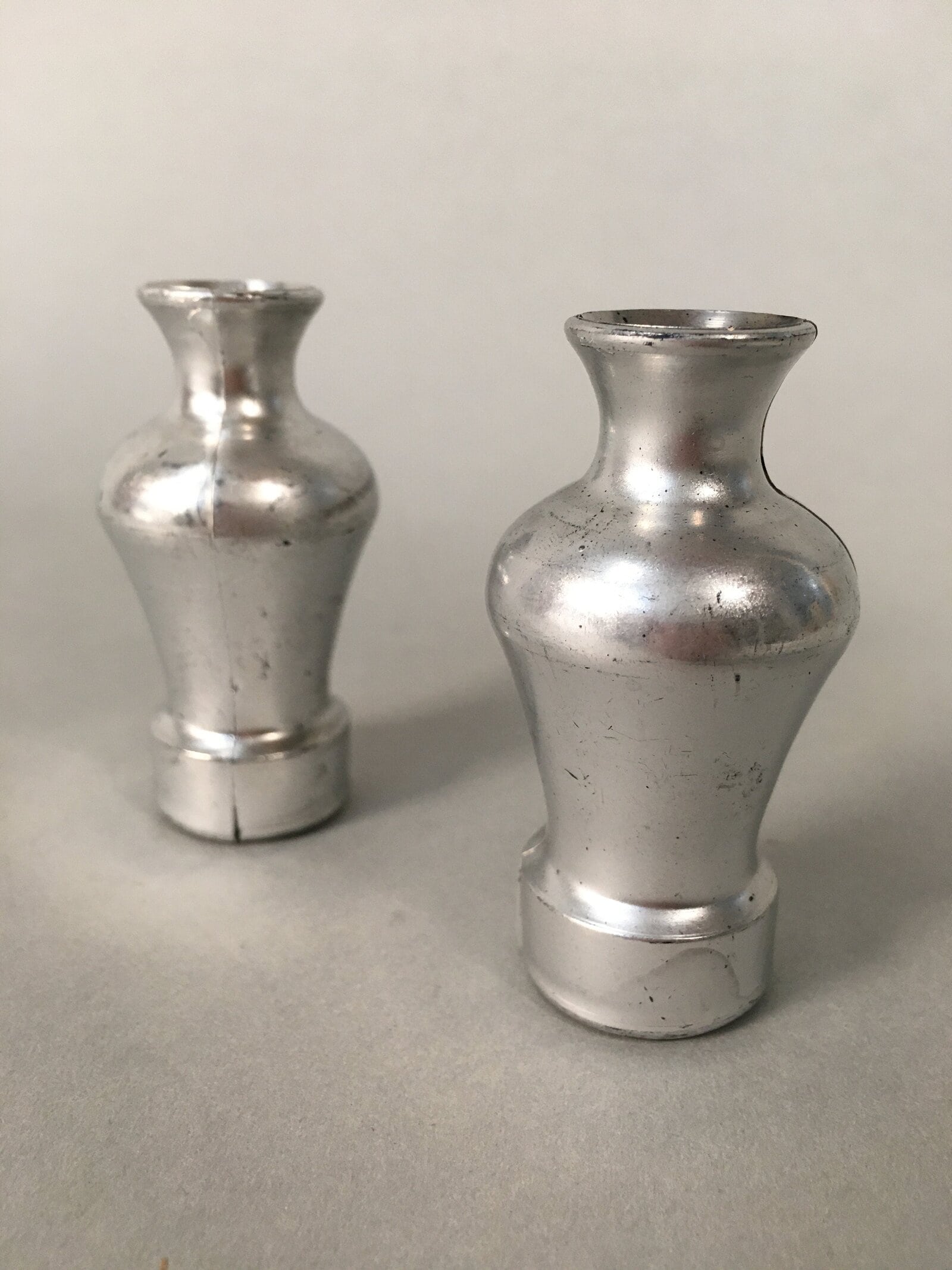 Japanese Hina Doll Vtg Flower Stand Accessory Sake Bottle Silver ID365