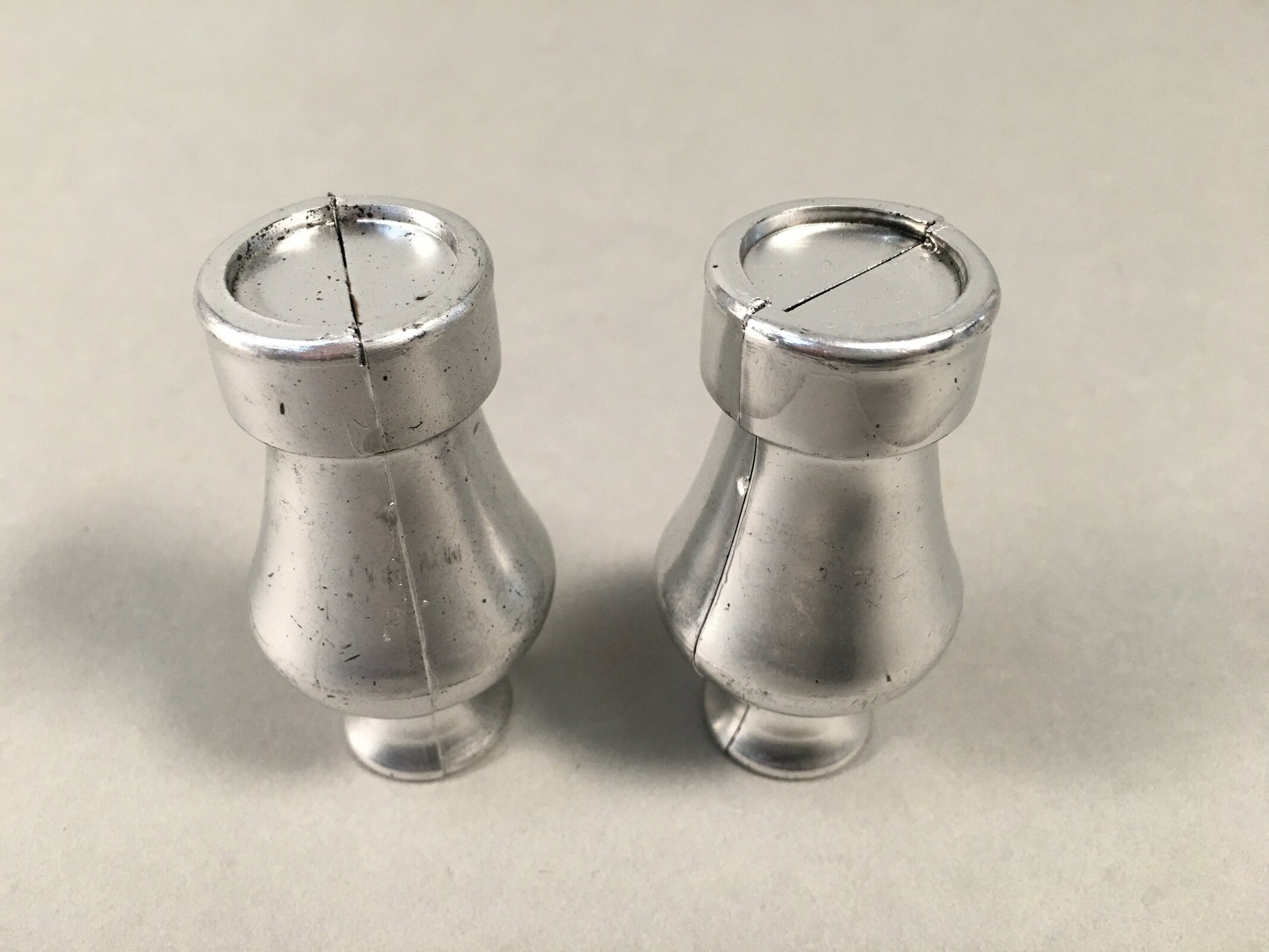 Japanese Hina Doll Vtg Flower Stand Accessory Sake Bottle Silver ID365