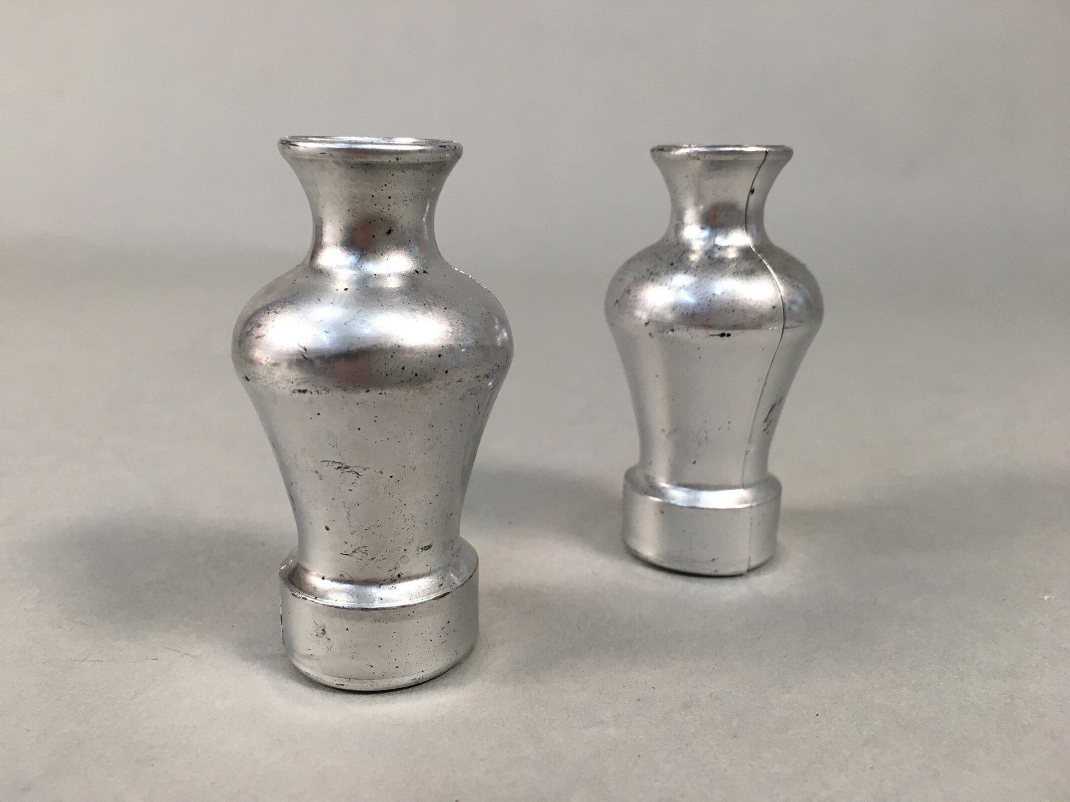 Japanese Hina Doll Vtg Flower Stand Accessory Sake Bottle Silver ID365