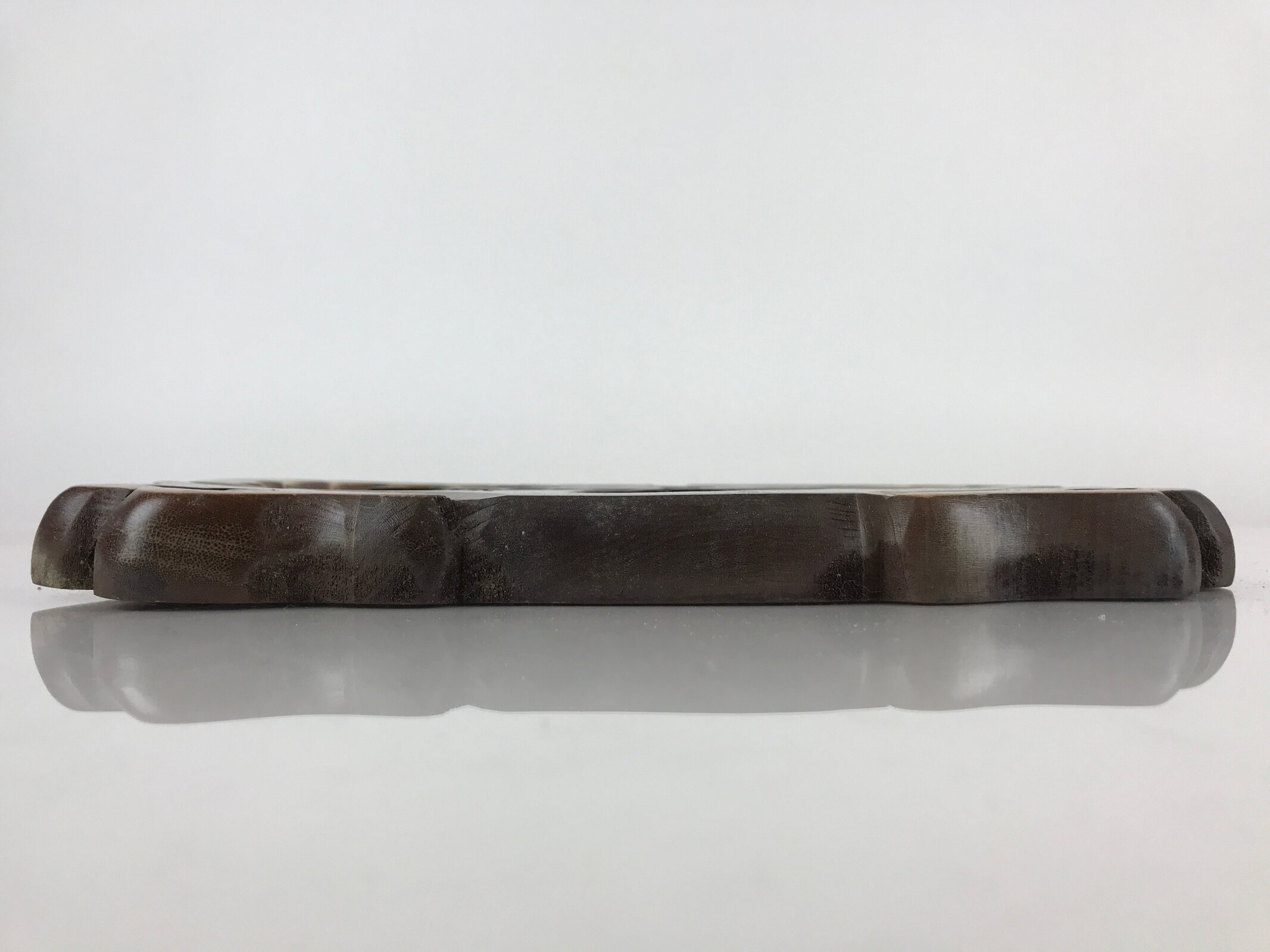 Japanese Hokkaido Ainu Wood Carved Wall DecorationVtg Nurimono Brown AB99